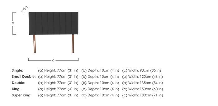 Downley Strutted Headboard in  on Furniture Village