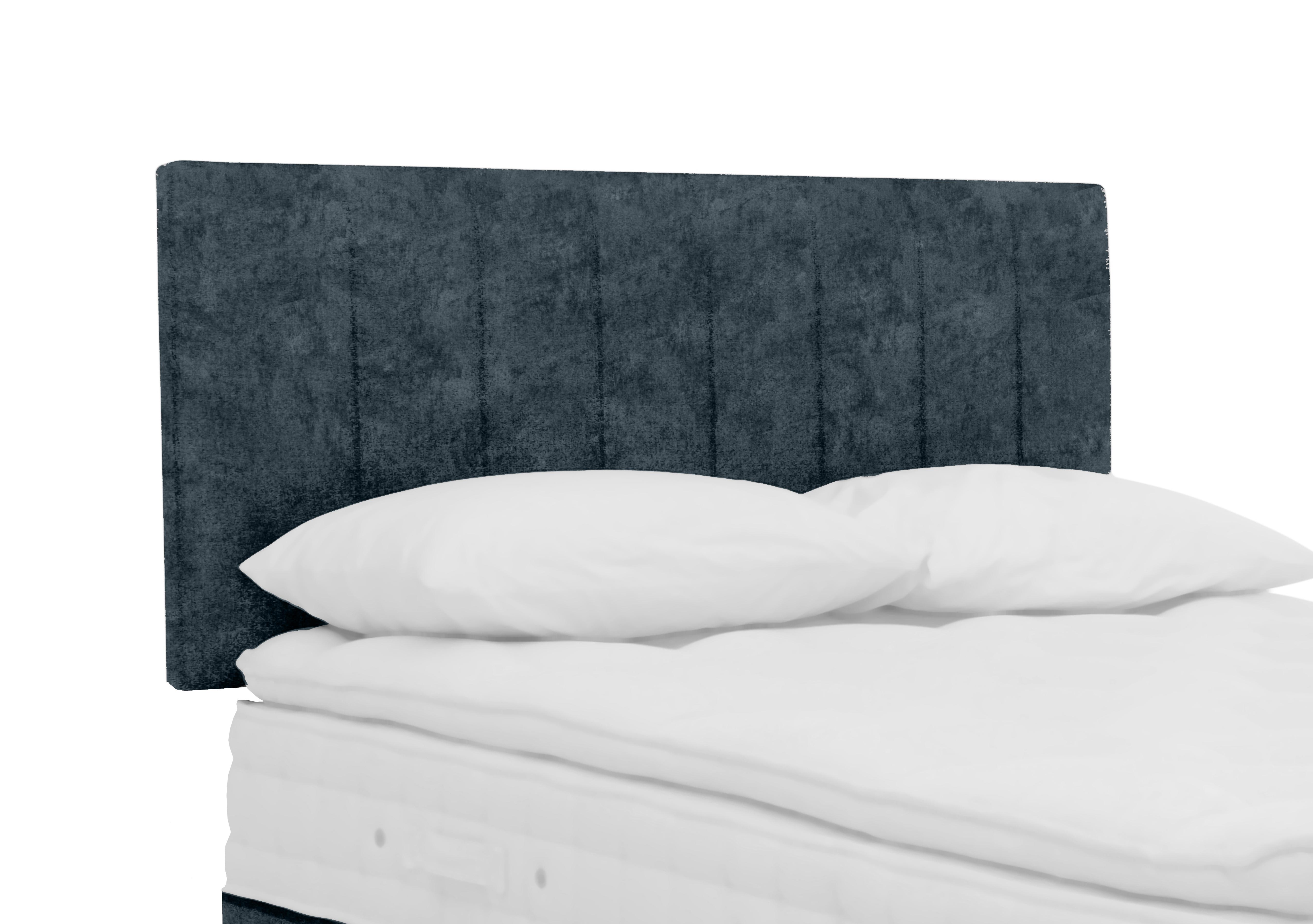 Downley Strutted Headboard in Daytona Ocean on Furniture Village