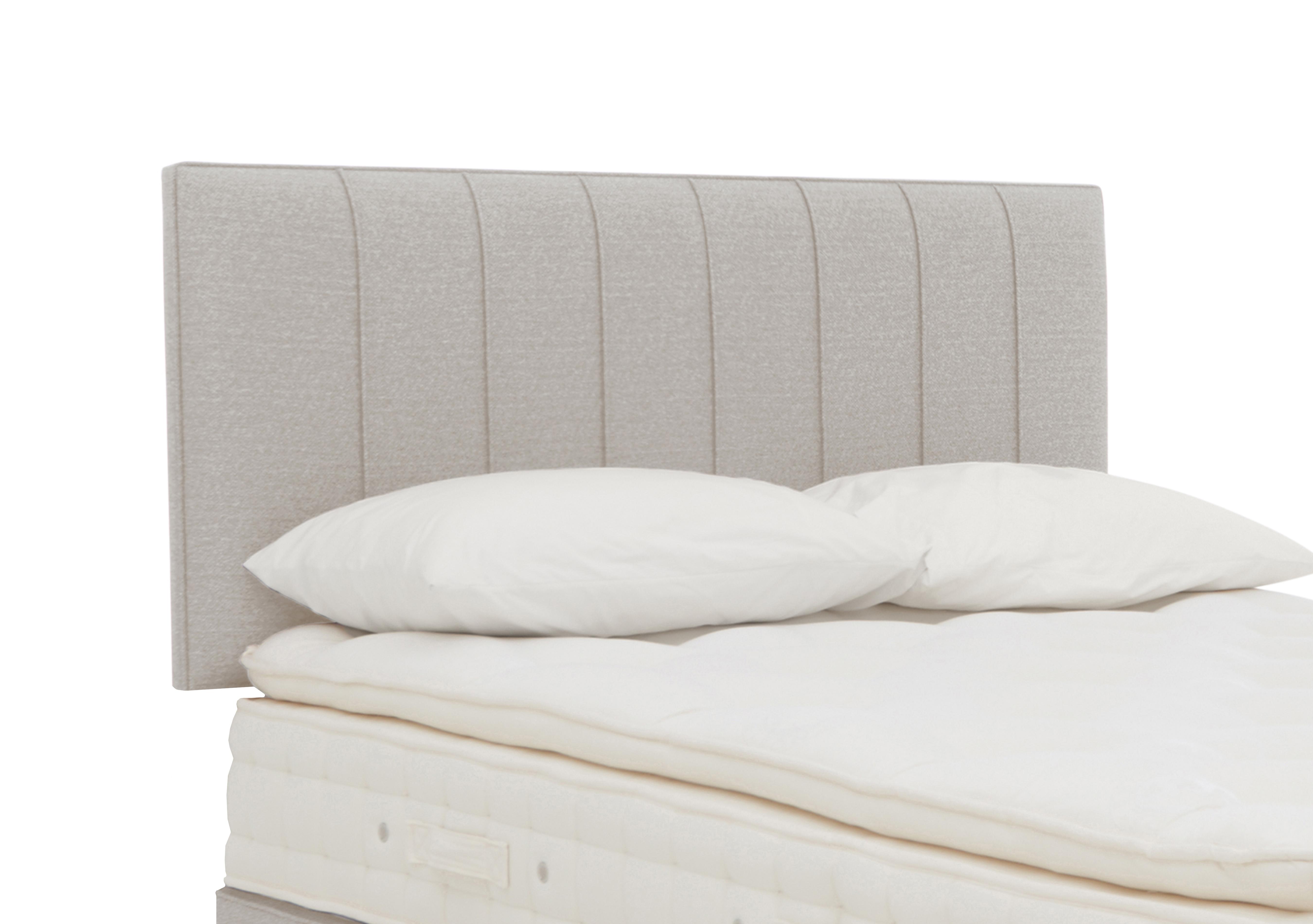 Downley Strutted Headboard in Maestro 9022 Hessian on Furniture Village