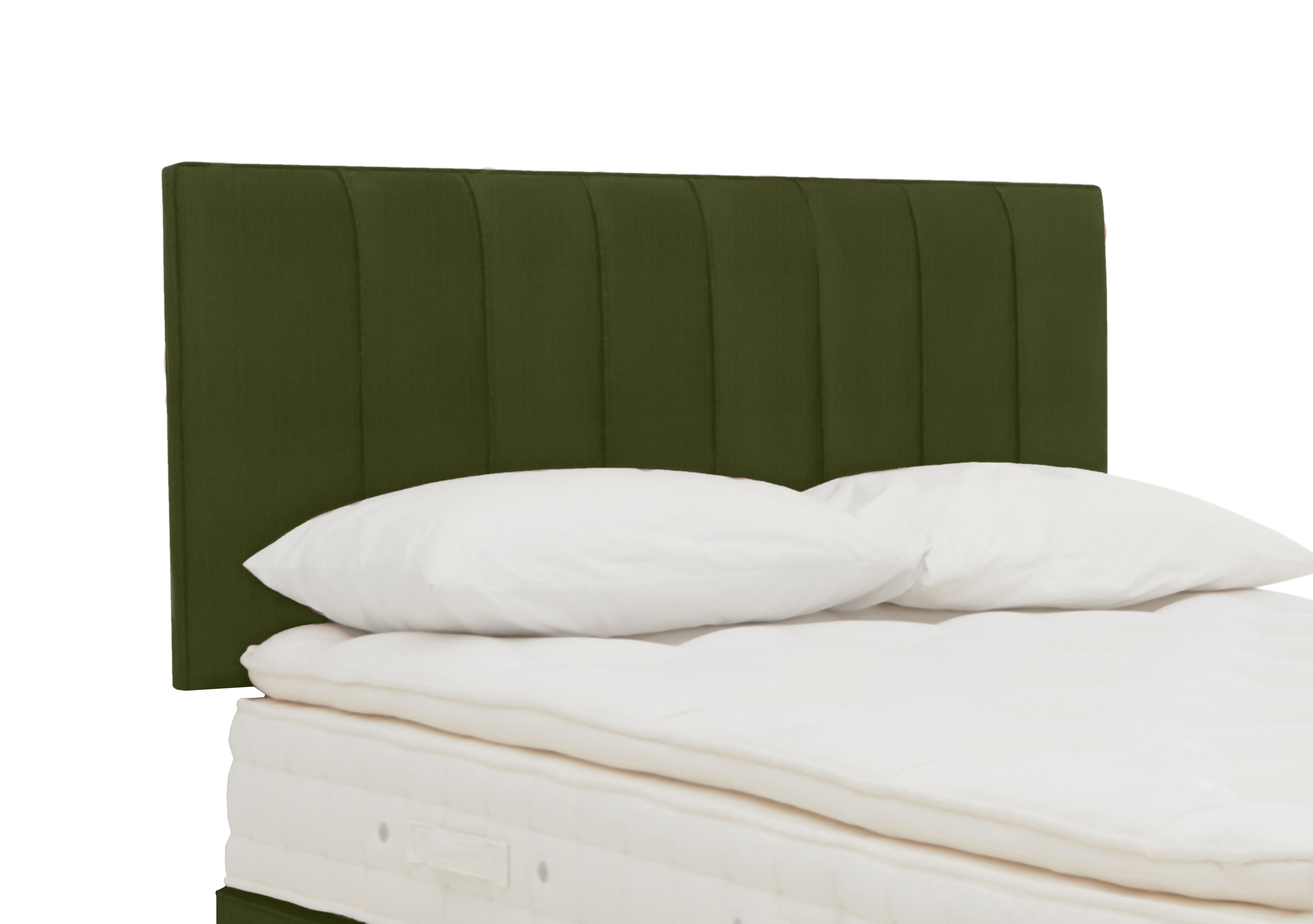 Downley Strutted Headboard in Zenith 501 Palm on Furniture Village