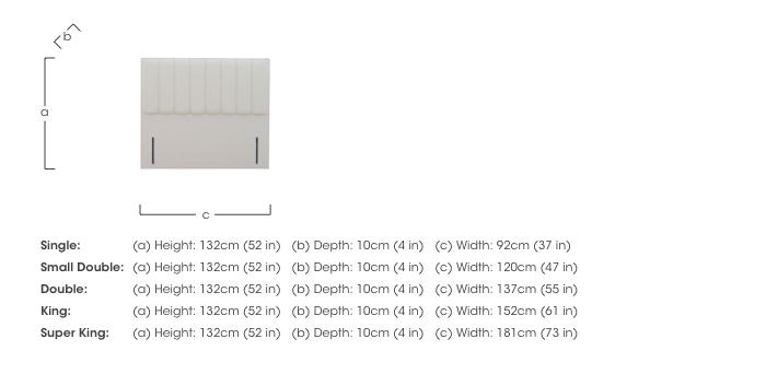 Downley Floor Standing Headboard in  on Furniture Village