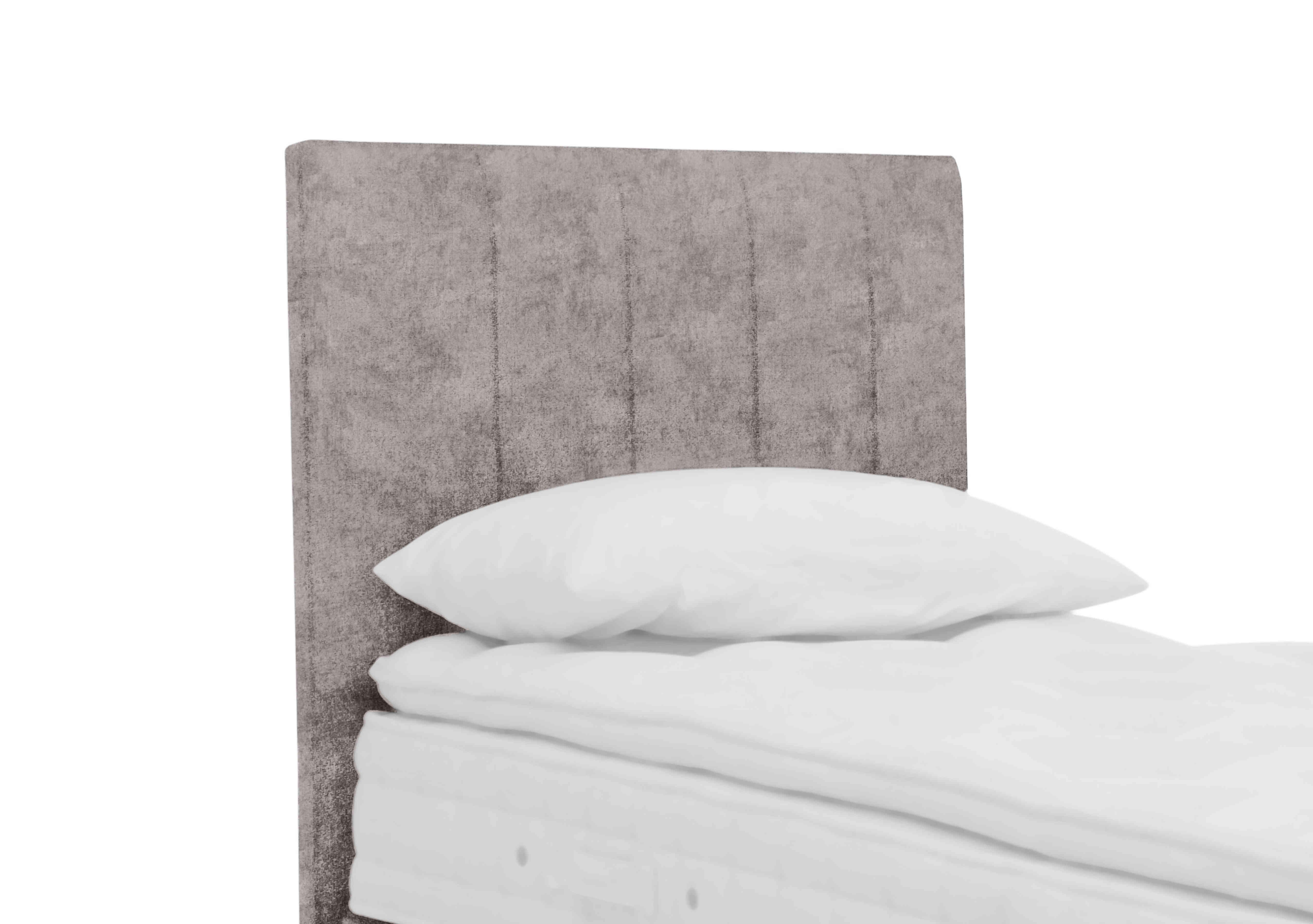 Downley Floor Standing Headboard in Daytona Silver on Furniture Village