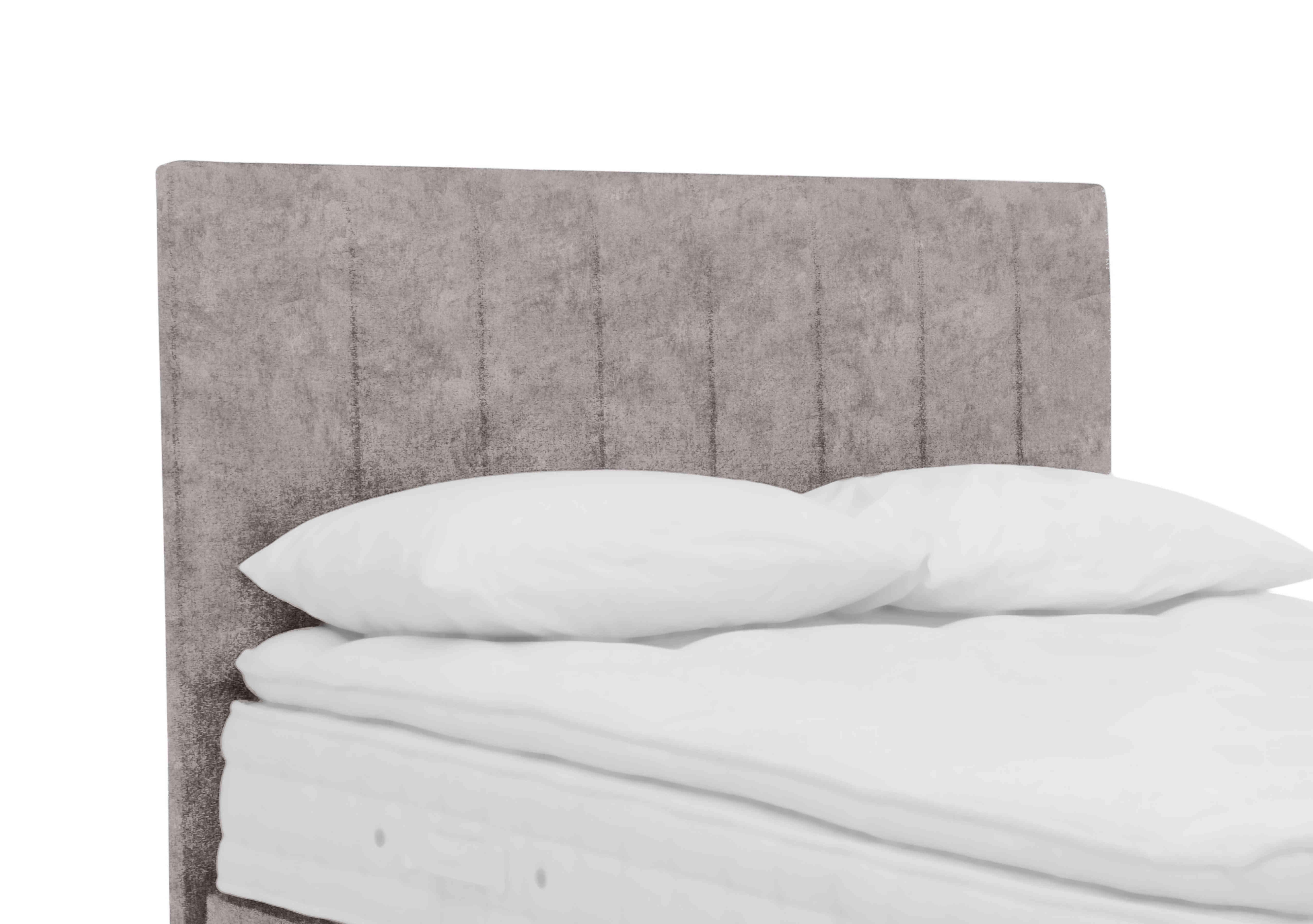Downley Floor Standing Headboard in Daytona Silver on Furniture Village