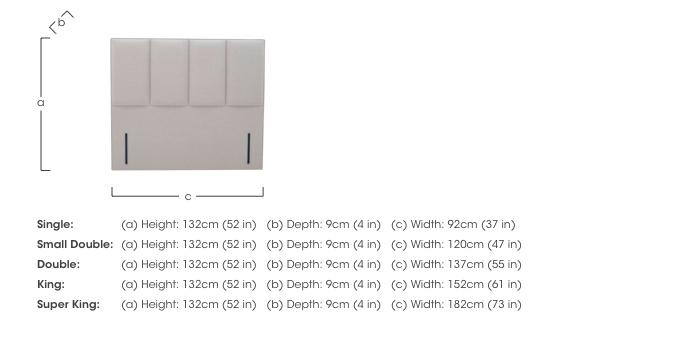 Bespoke Chesham Floor Standing Headboard in  on Furniture Village
