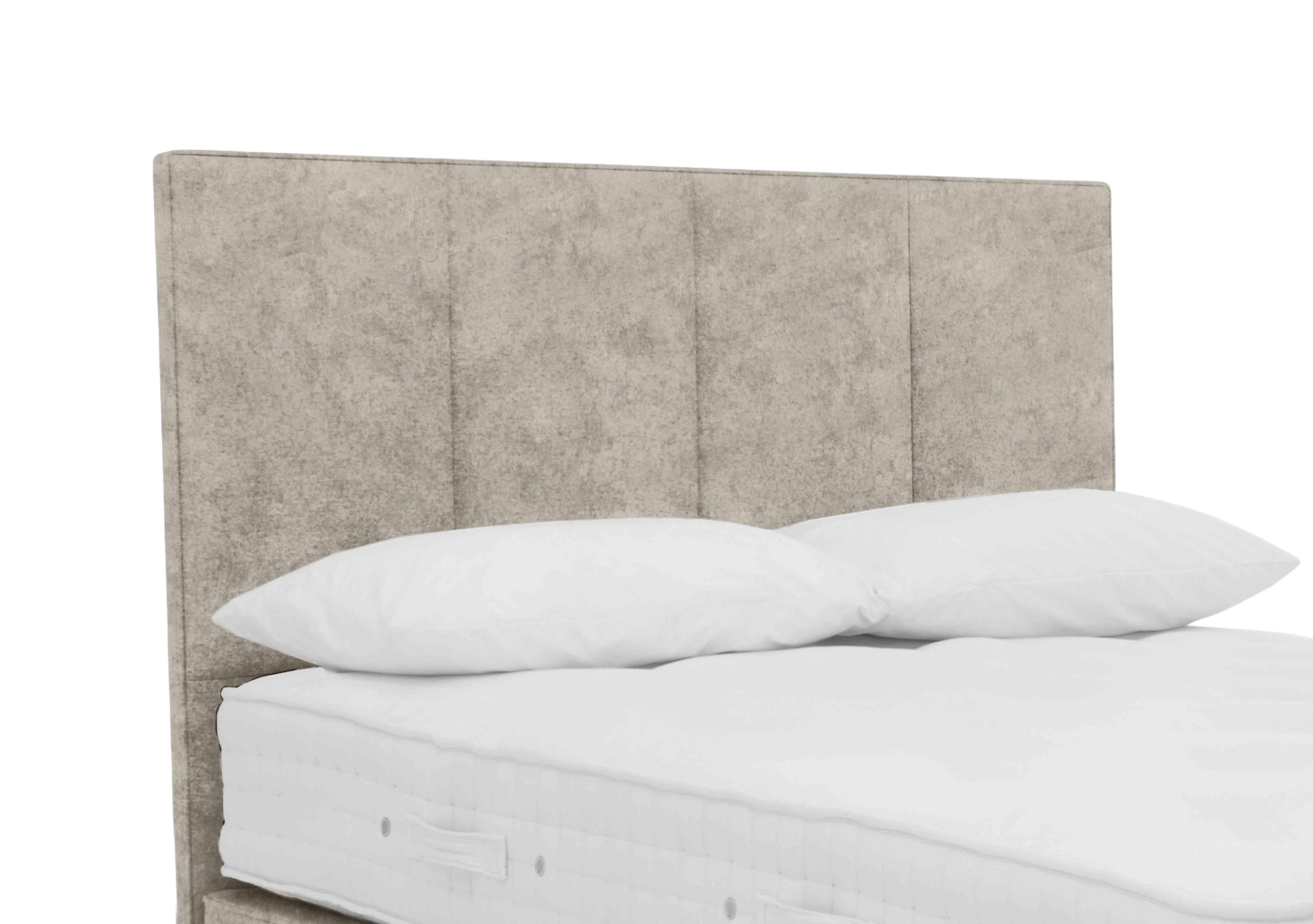 Bespoke Chesham Floor Standing Headboard in Daytona Stone on Furniture Village
