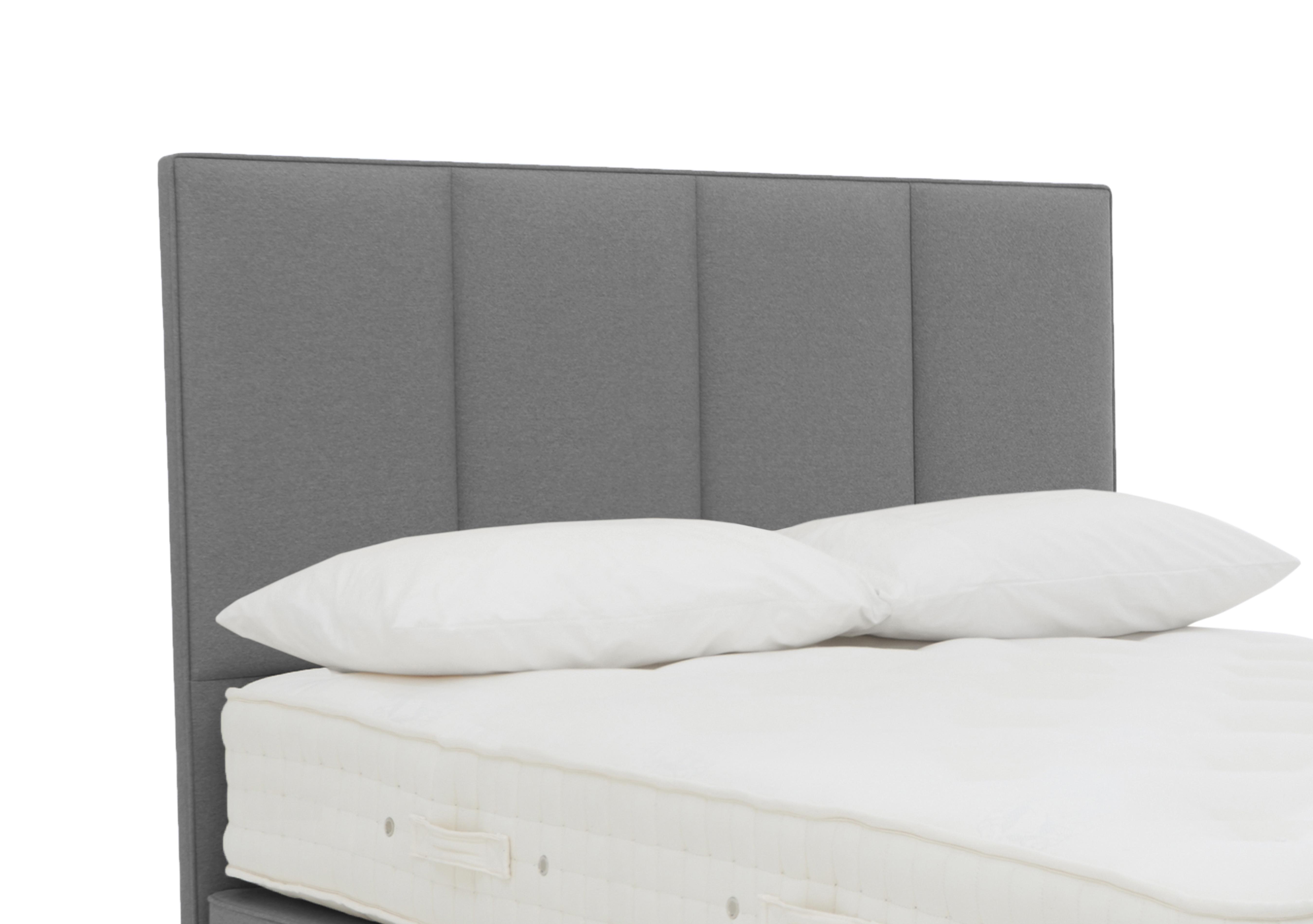 Bespoke Chesham Floor Standing Headboard in Tweed 803 Grey on Furniture Village