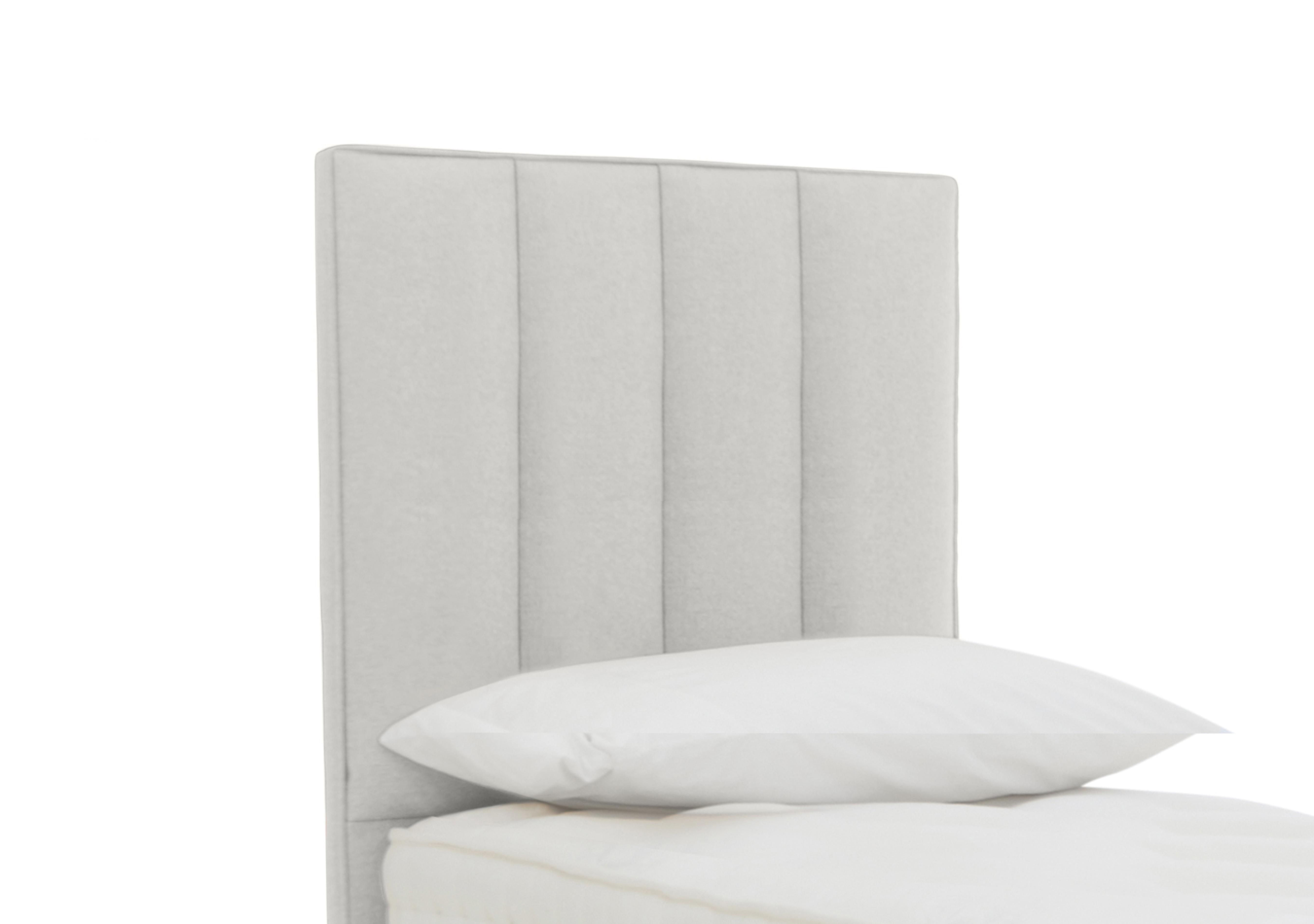 Bespoke Chesham Floor Standing Headboard in Tweed 805 Stone on Furniture Village