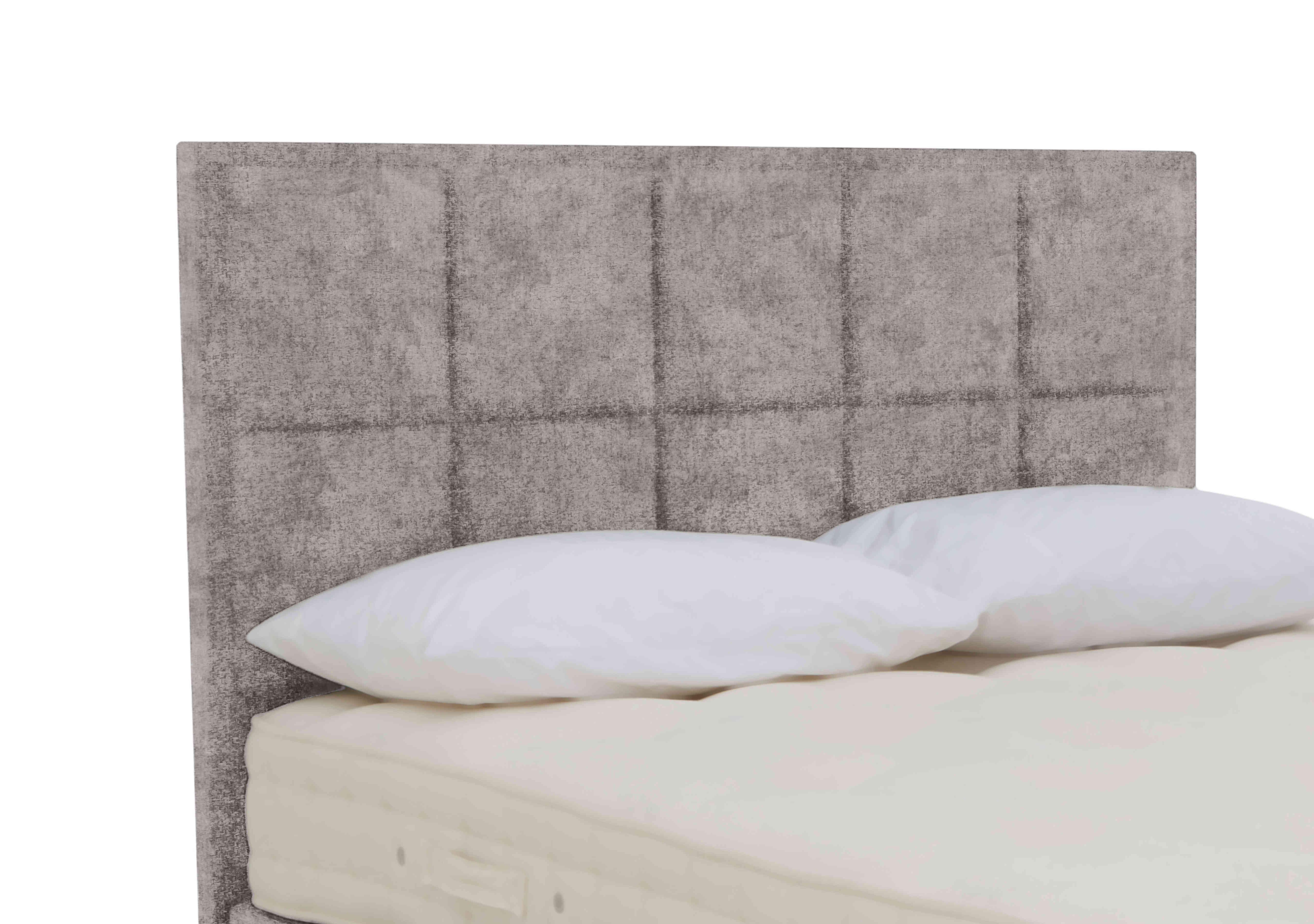 Riley Floor Standing Headboard in Daytona Silver on Furniture Village