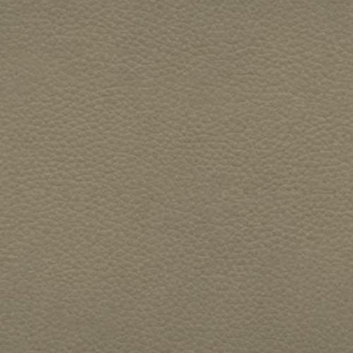 Seattle Leather Footstool with Wooden Feet in L846 Cambridge Taupe Ok on Furniture Village
