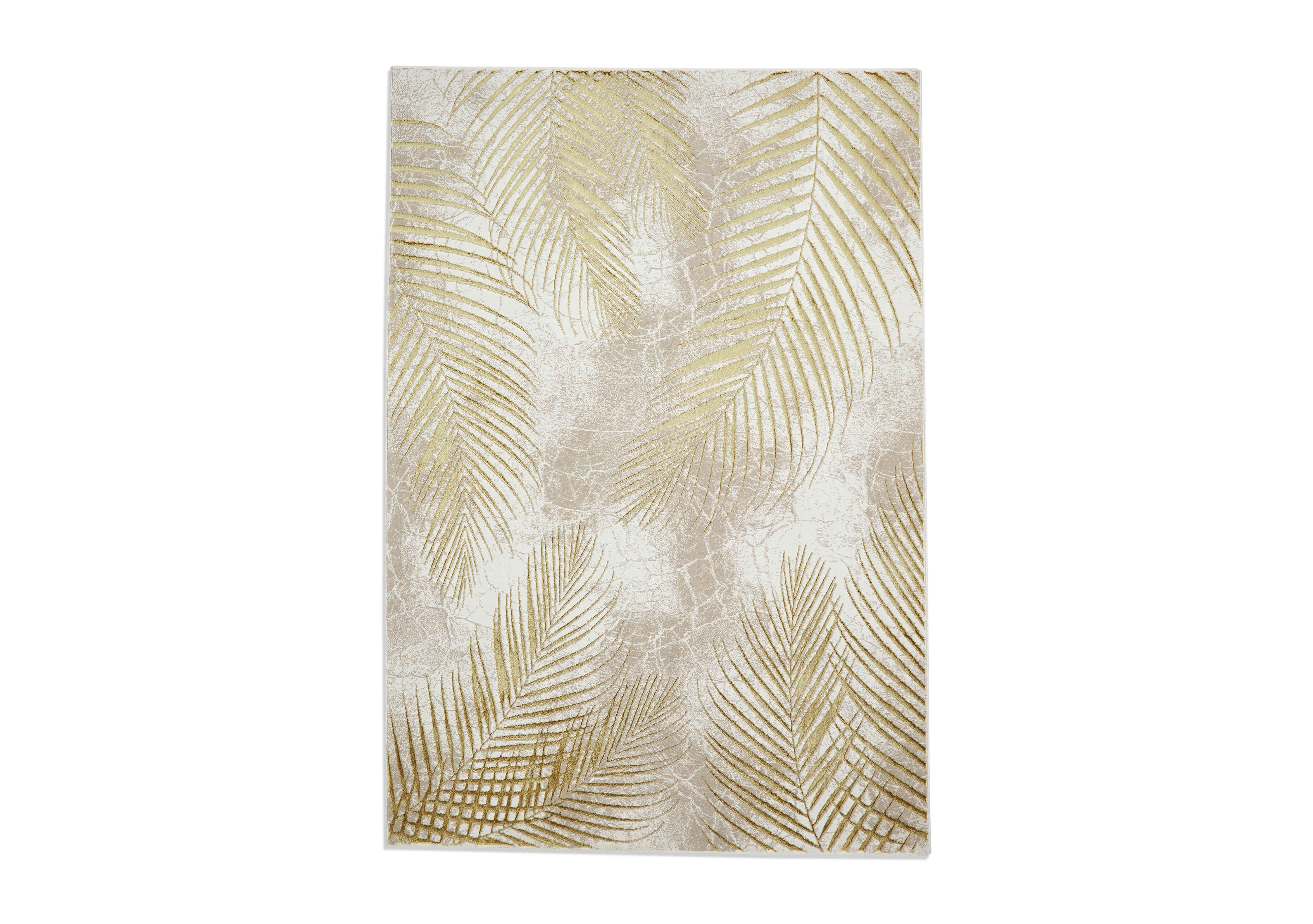 Jani Rug in Beige / Gold on Furniture Village