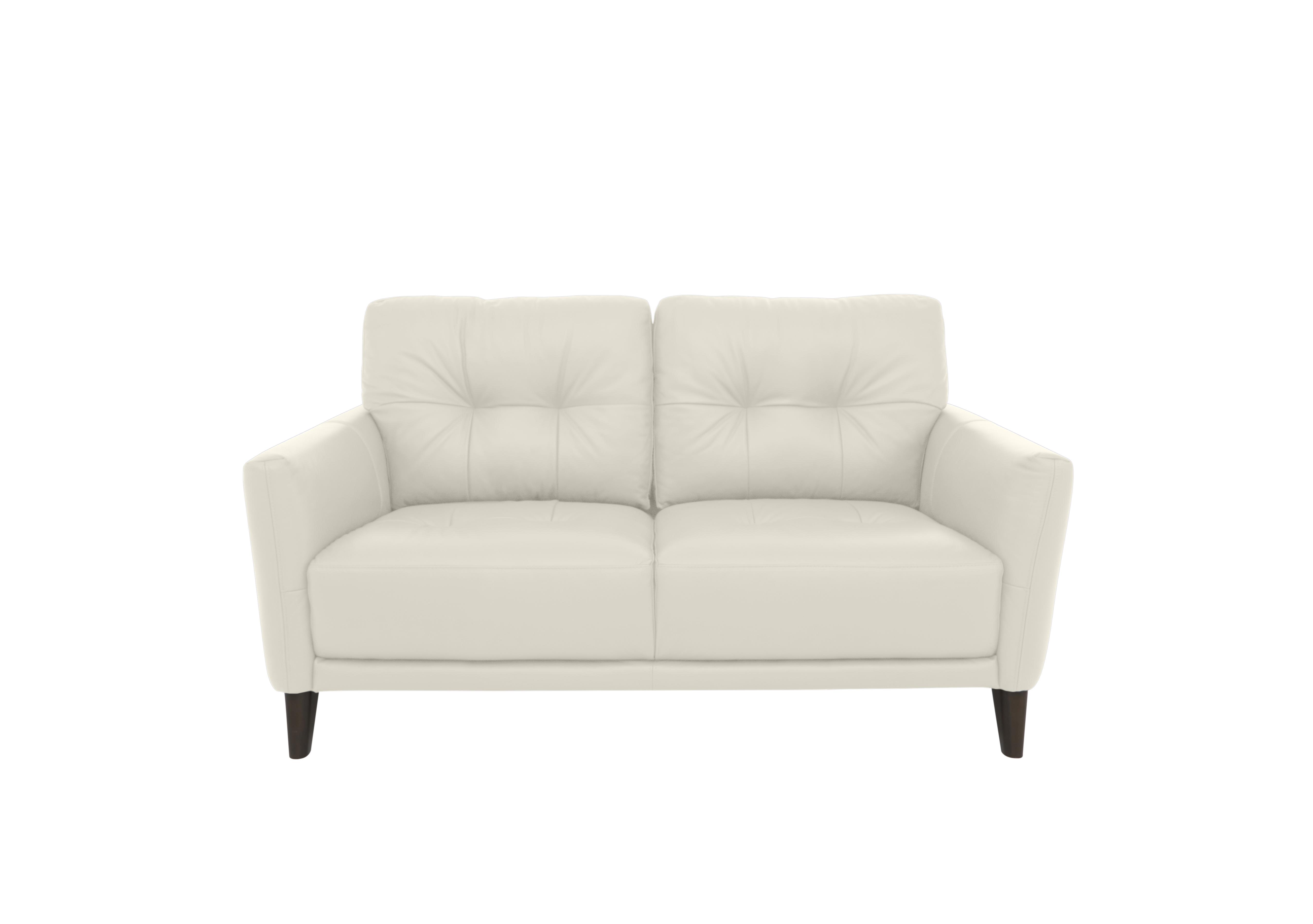 Uno Leather 2 Seater Sofa in Bv-156e Frost on Furniture Village