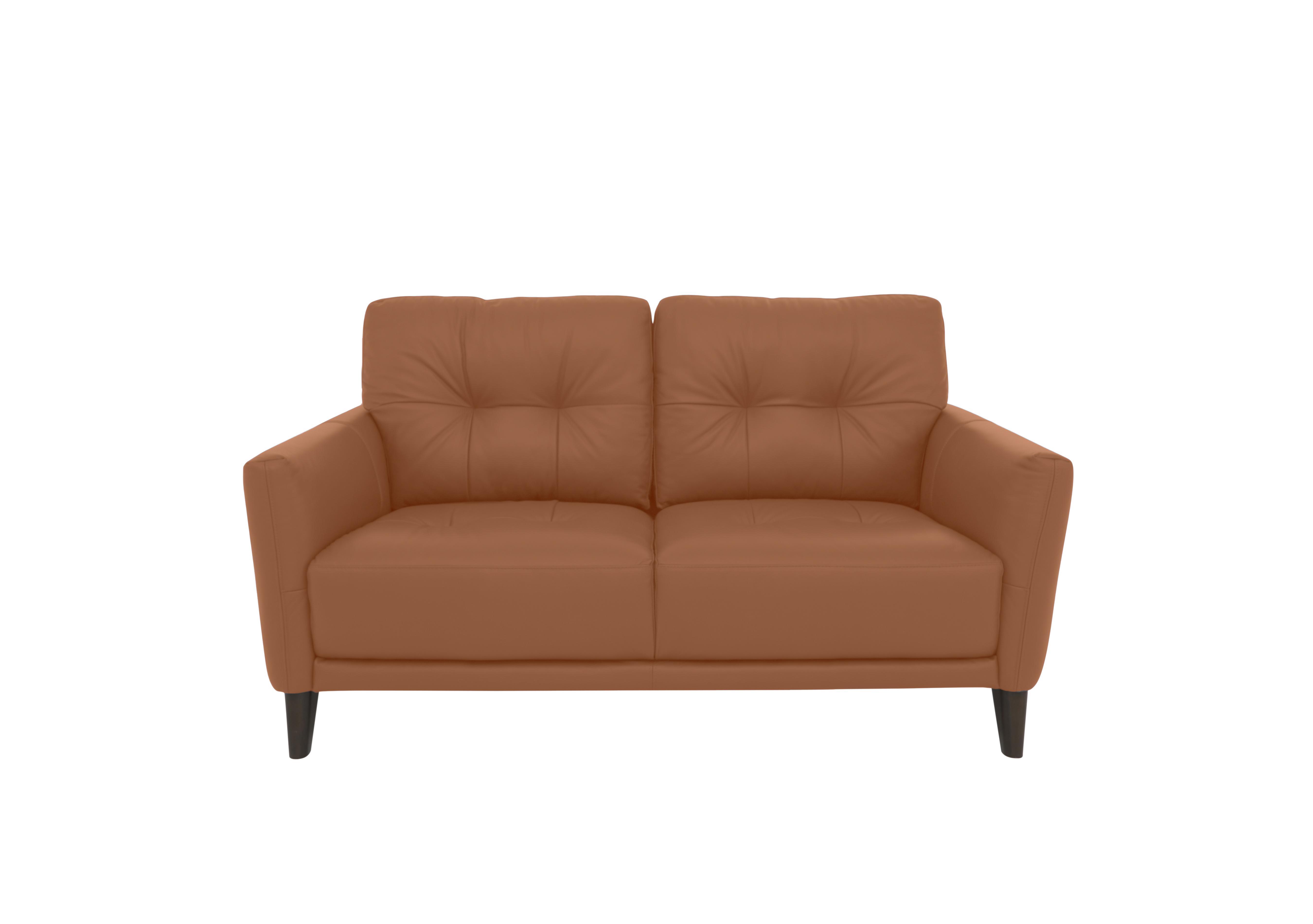 Uno Leather 2 Seater Sofa in Nc-334e Pecan Brown on Furniture Village