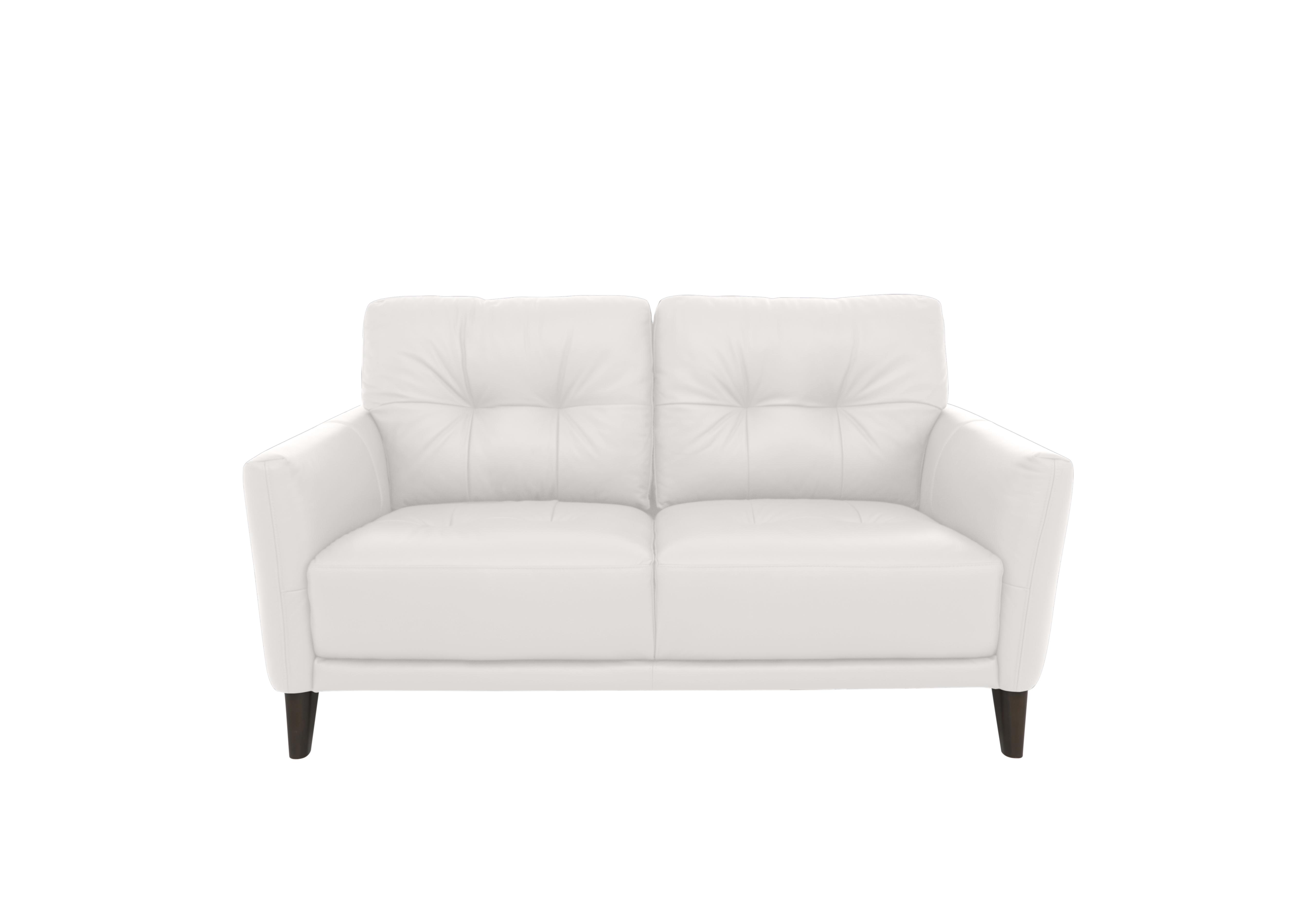 Uno Leather 2 Seater Sofa in Nc-744d Star White on Furniture Village