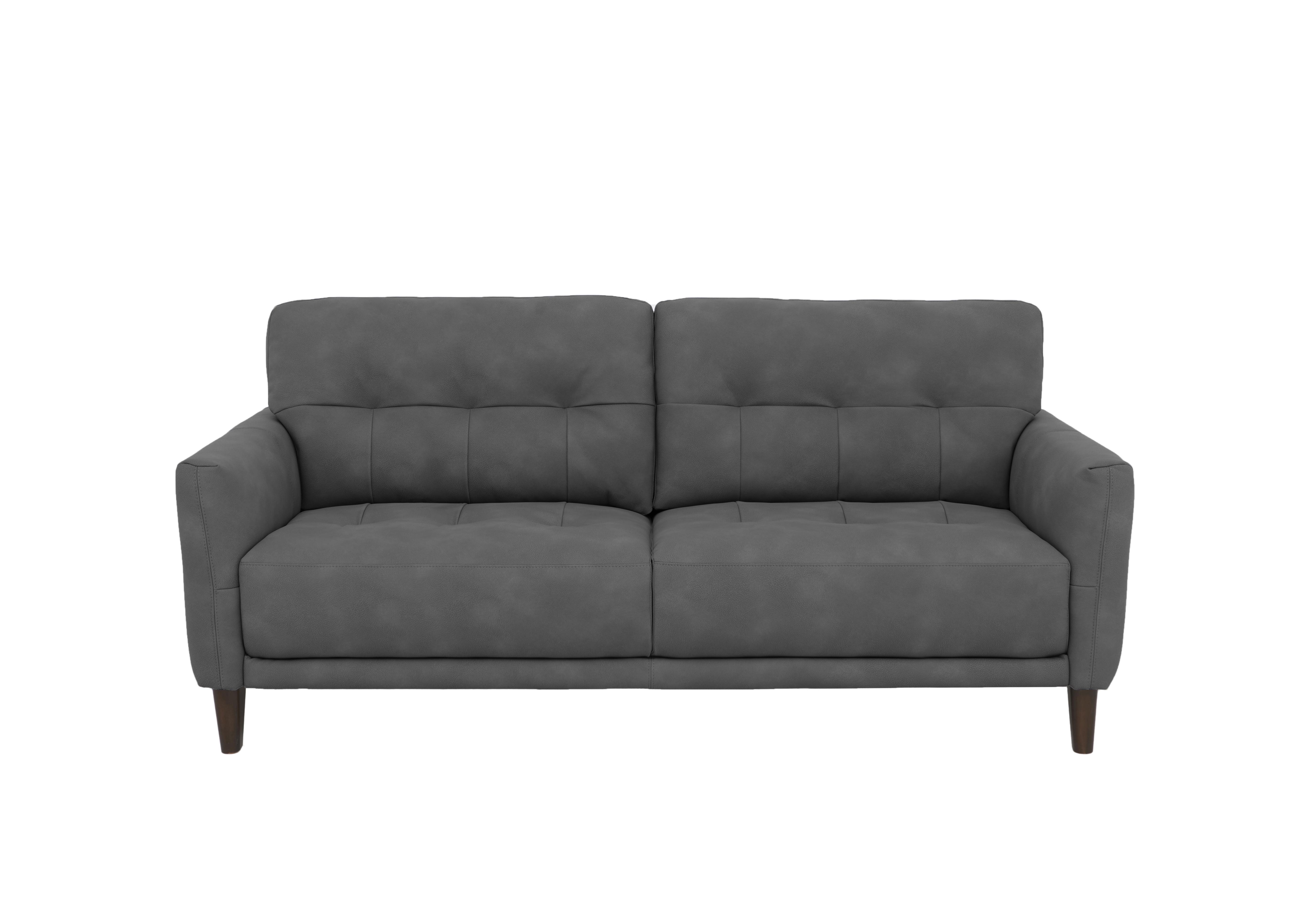 Uno Fabric 3 Seater Sofa in Bfa-Bey-R19 Graphite on Furniture Village