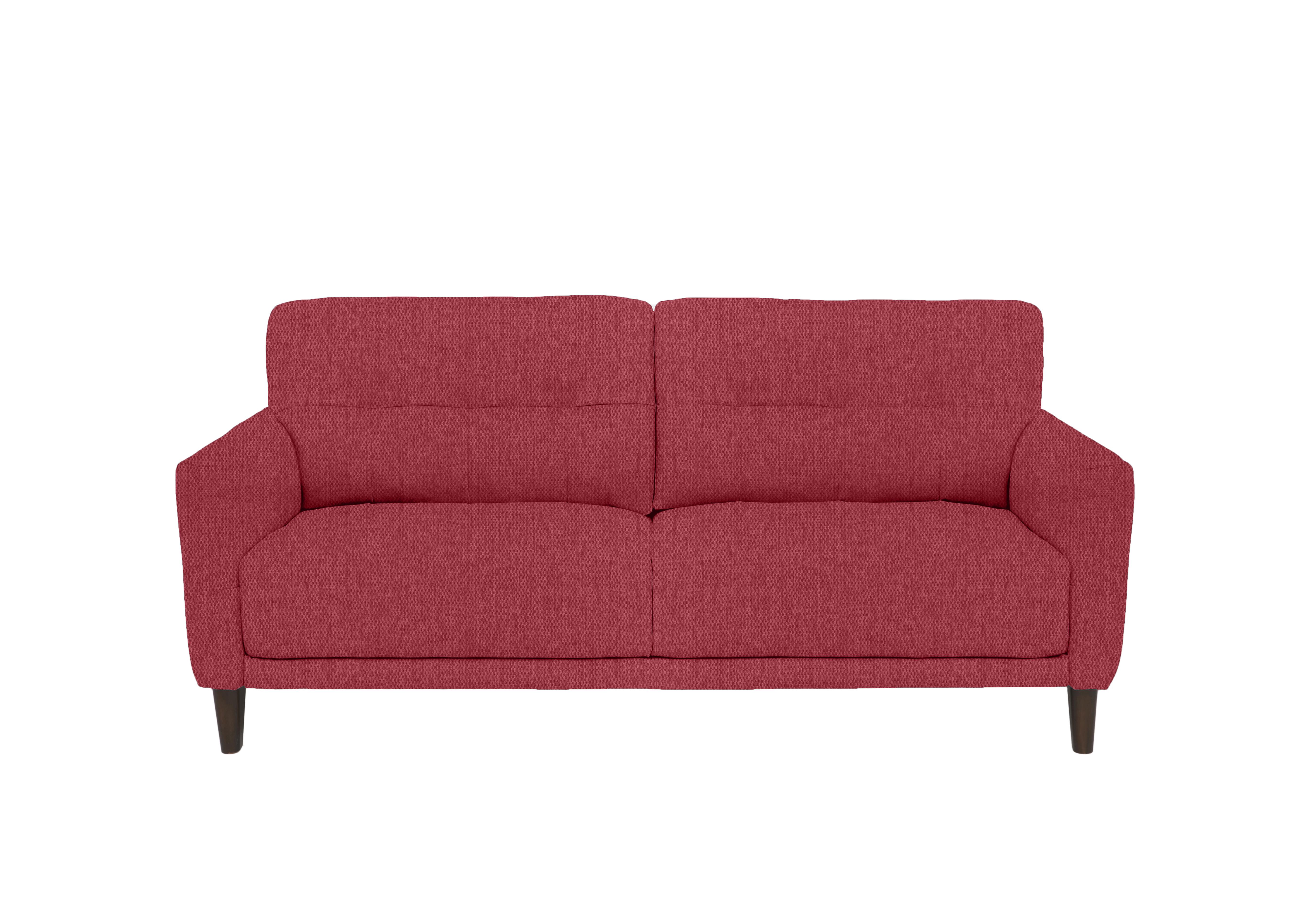 Uno Fabric 3 Seater Sofa in Fab-Blt-R29 Red on Furniture Village