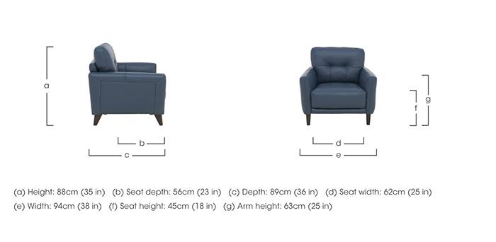 Uno Leather Chair in  on Furniture Village