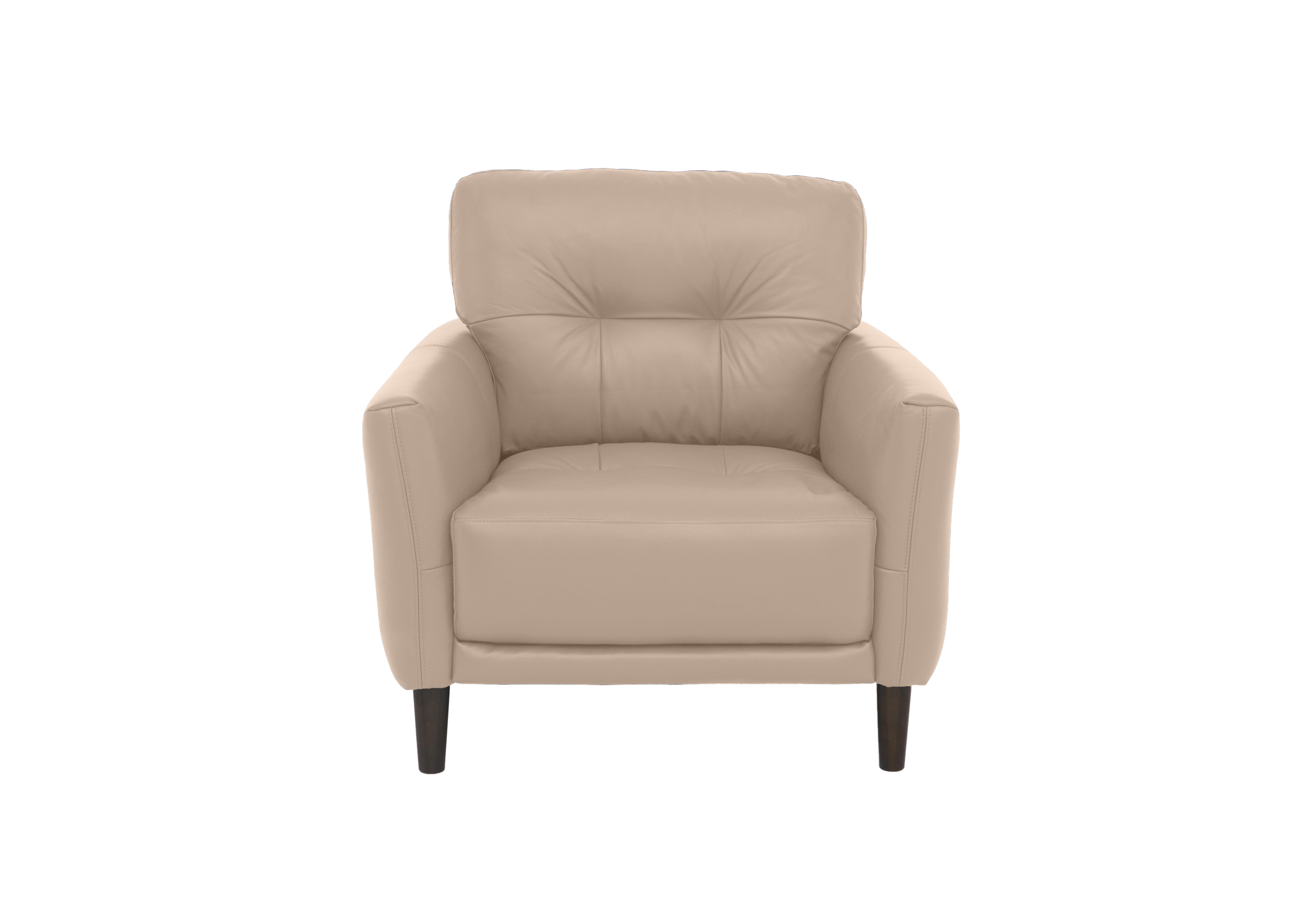 Uno Leather Chair in Bv-039c Pebble on Furniture Village