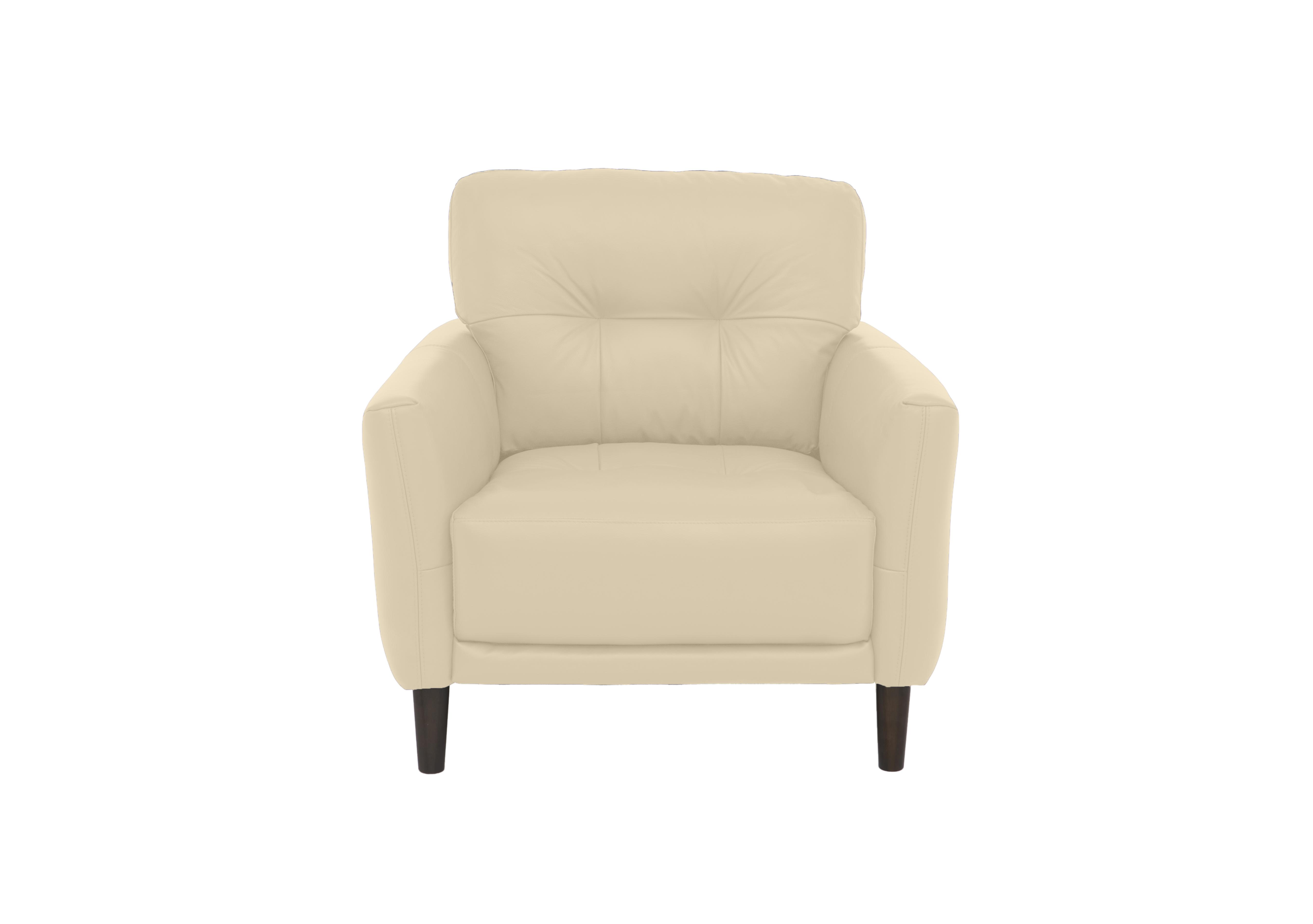 Uno Leather Chair in Bv-862c Bisque on Furniture Village