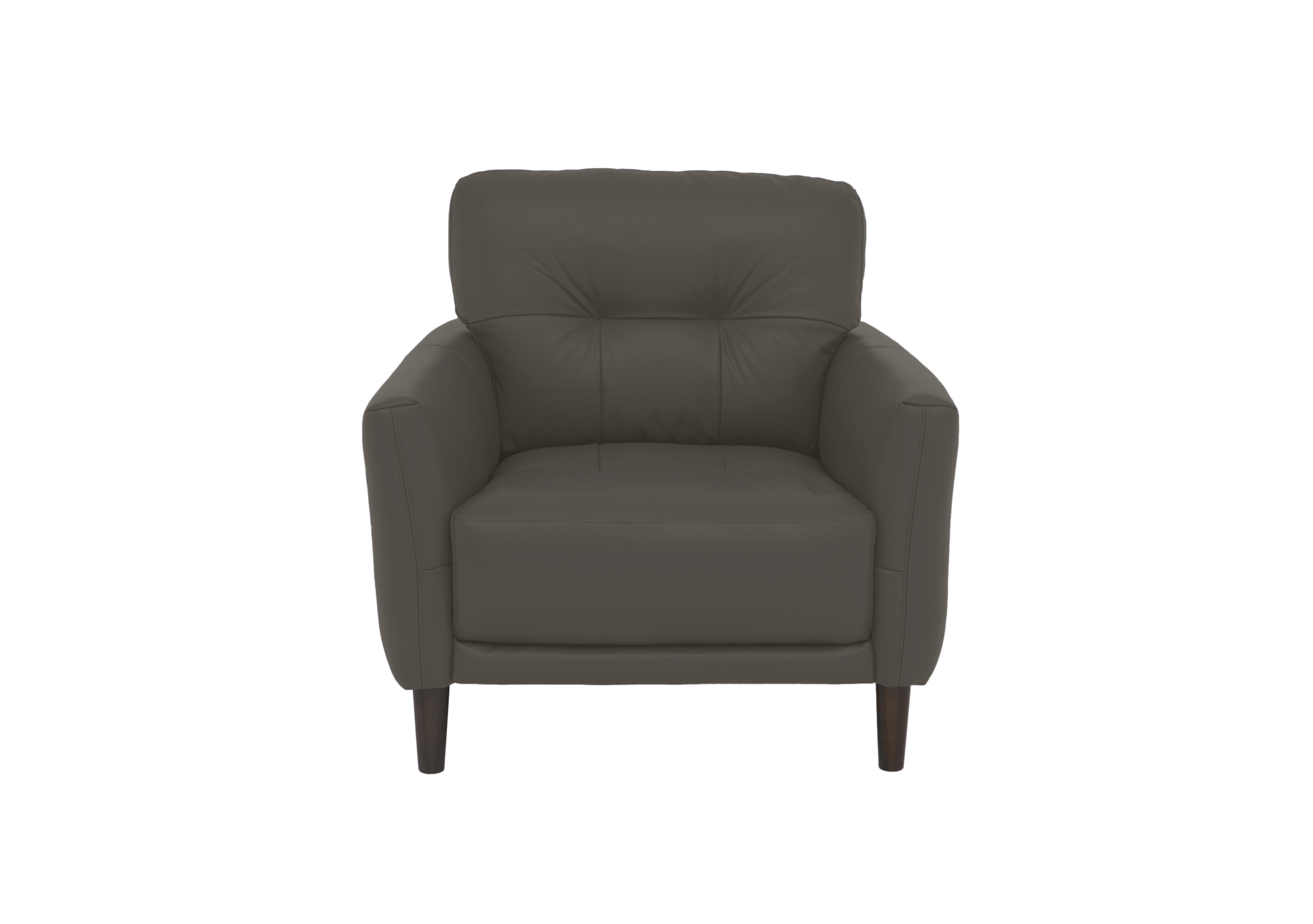 Uno Leather Chair in Hw-042e Elephant on Furniture Village