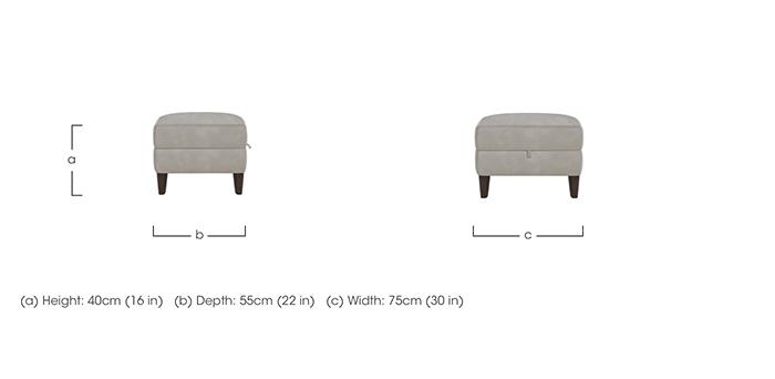 Uno Fabric Storage Footstool in  on Furniture Village