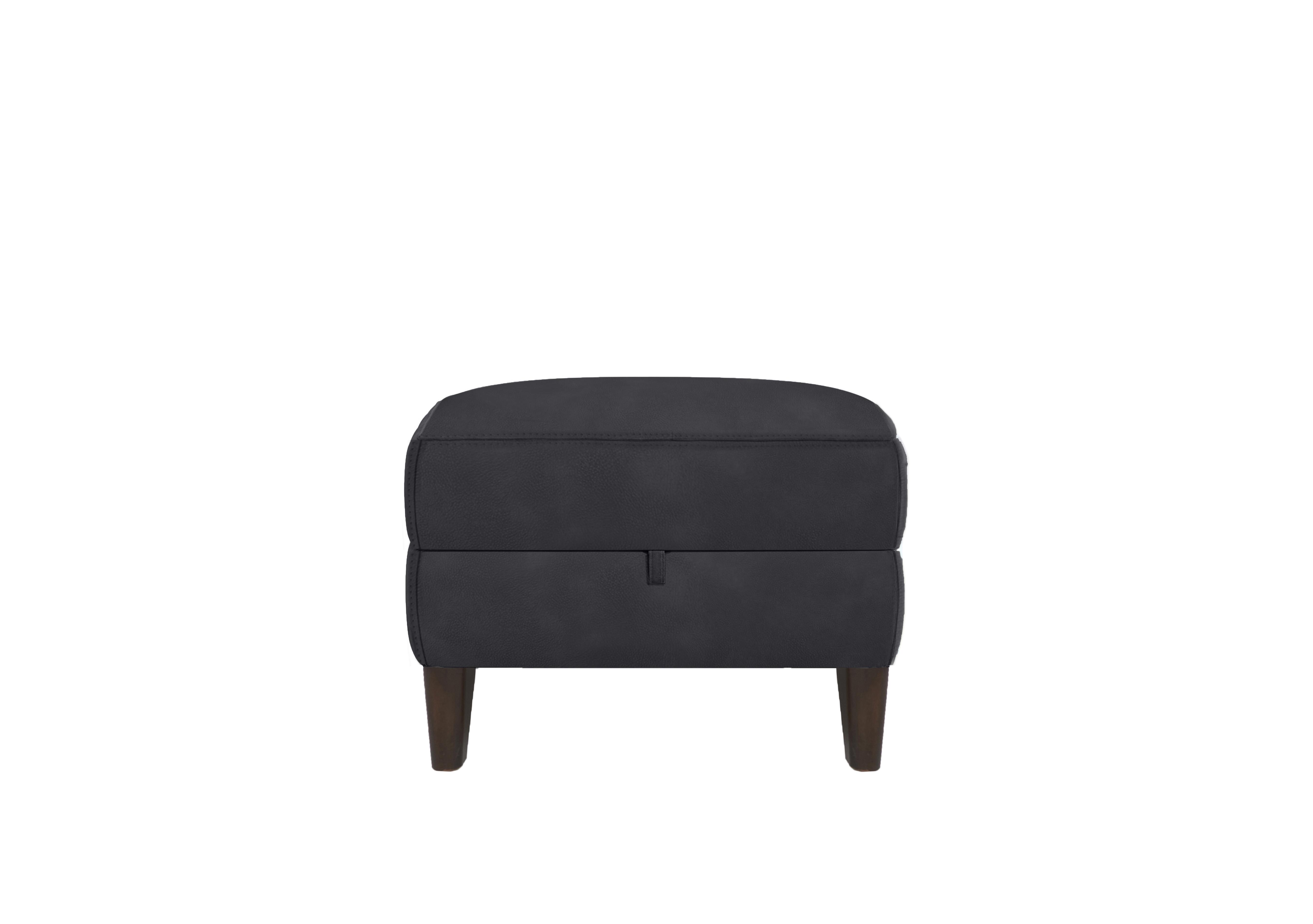 Uno Fabric Storage Footstool in Bfa-Bey-R23 Charcoal on Furniture Village