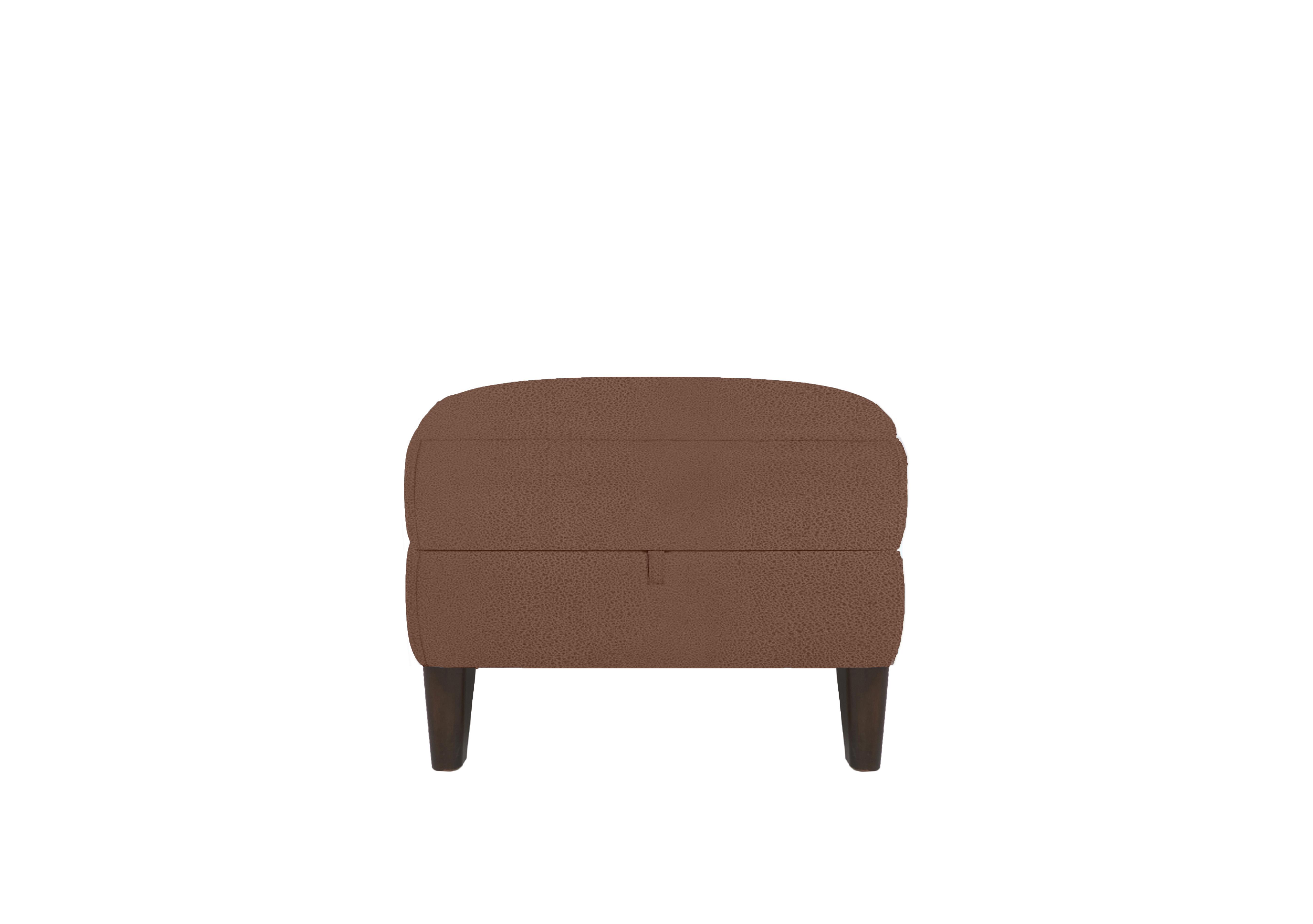 Uno Fabric Storage Footstool in Bfa-Blj-R05 Dark Taupe on Furniture Village