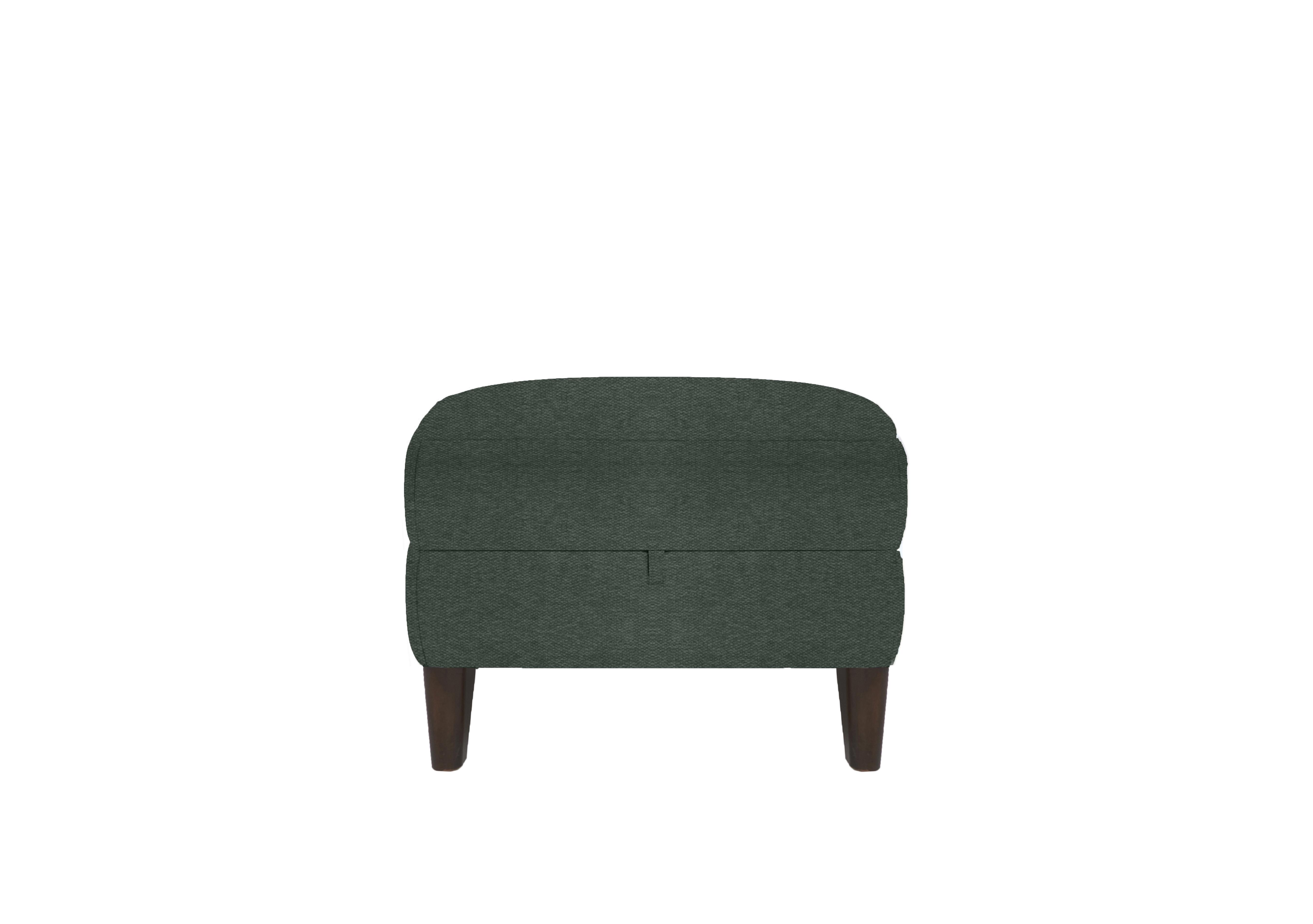 Uno Fabric Storage Footstool in Fab-Ska-R48 Moss Green on Furniture Village