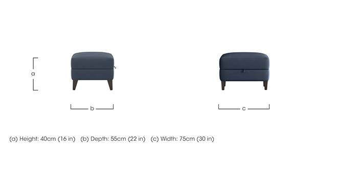 Uno Leather Storage Footstool in  on Furniture Village