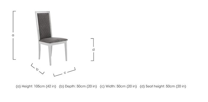 Palazzo Rombi Dining Chair in Glossy White in  on Furniture Village