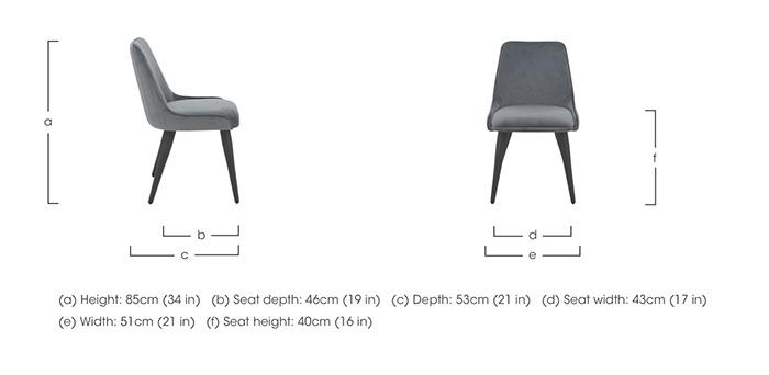 Noir Dining Chair in  on Furniture Village