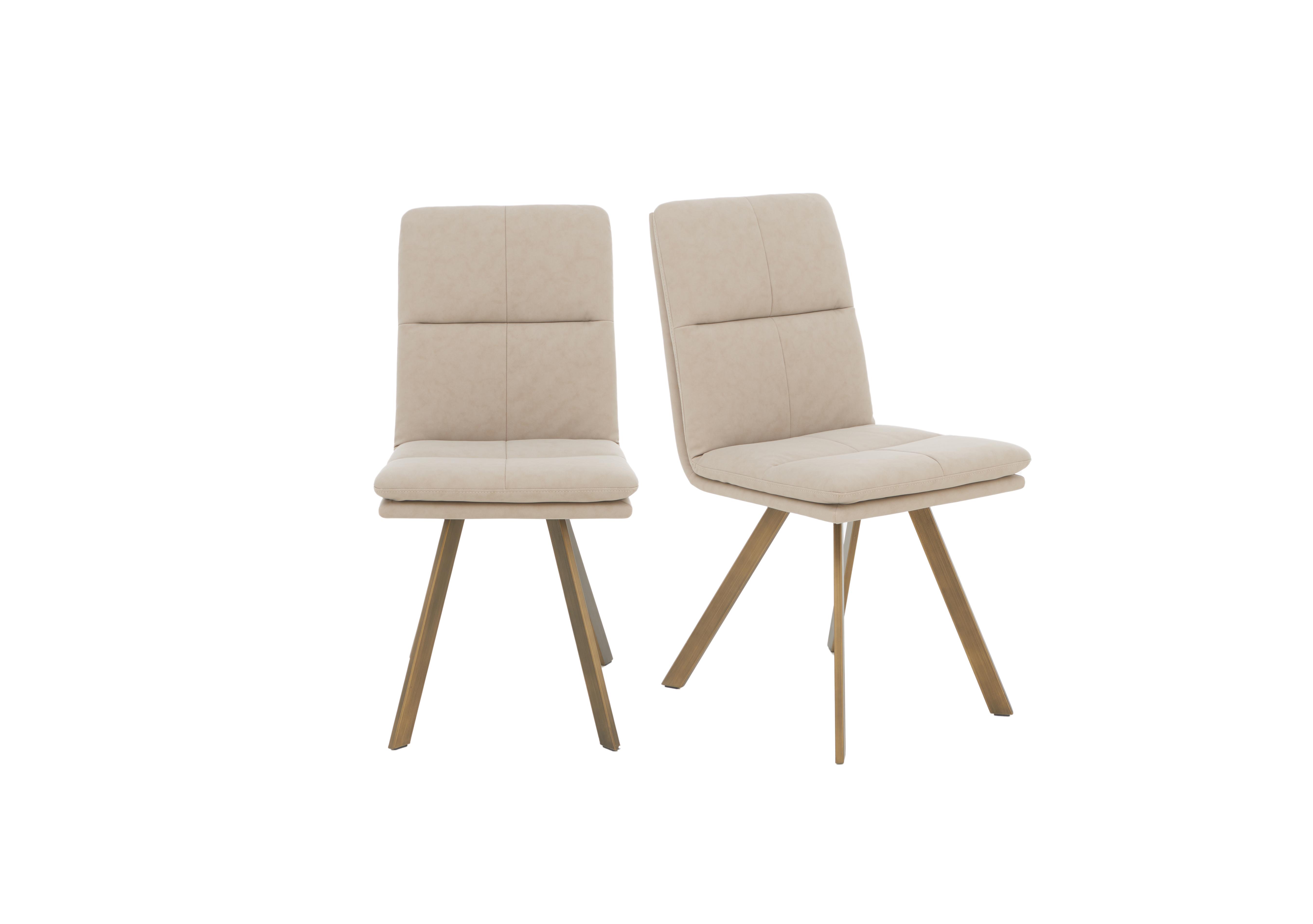 Veyron Pair of Dining Chairs in Taupe on Furniture Village