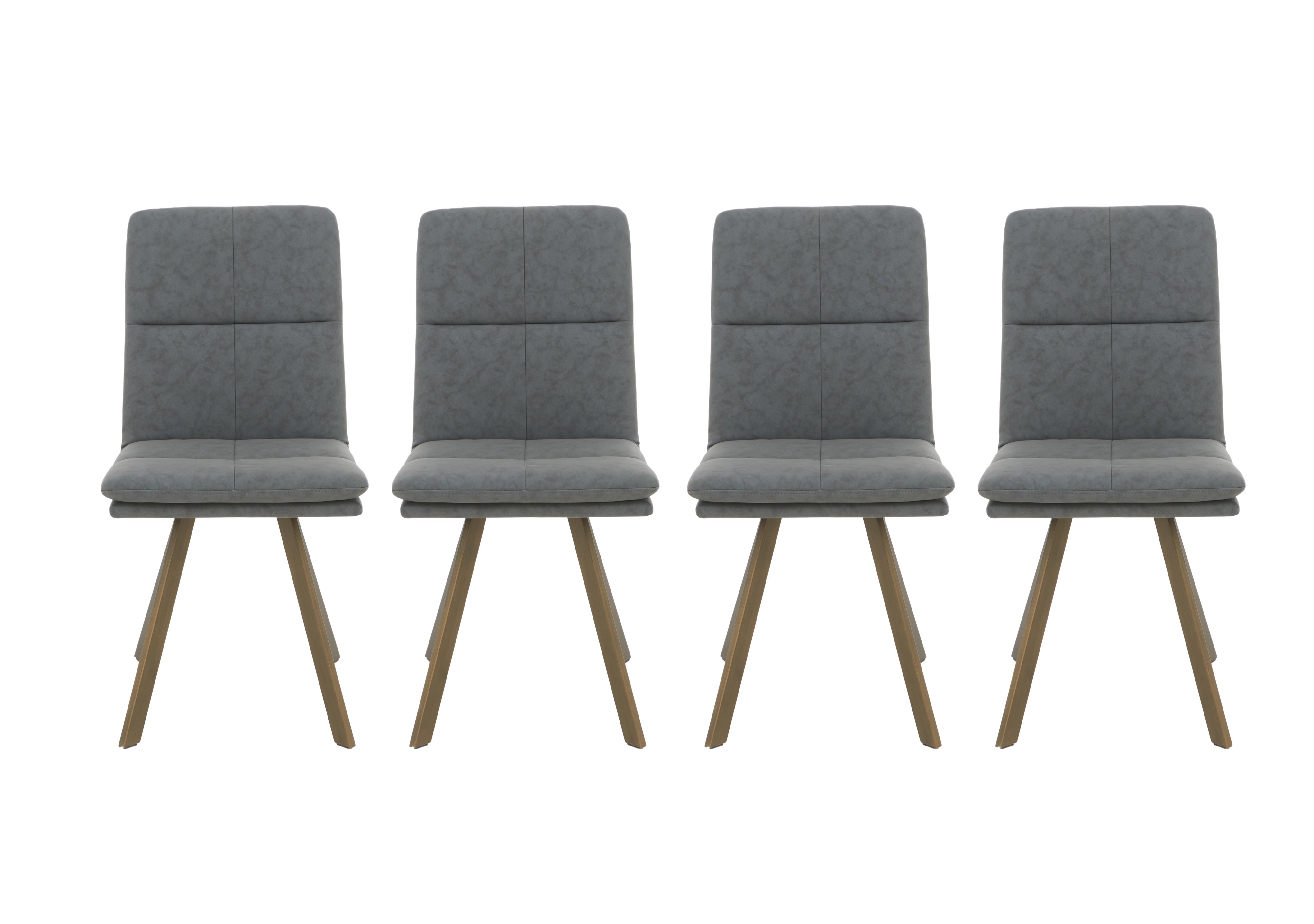 Veyron Set of 4 Dining Chairs in Grey on Furniture Village