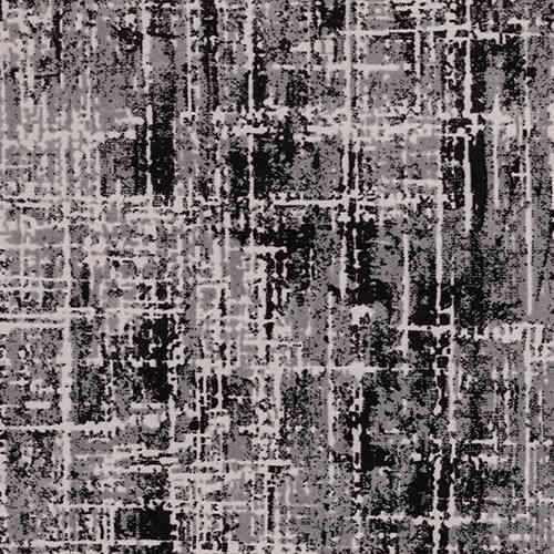 Kuza Abstract Rug in Black on Furniture Village