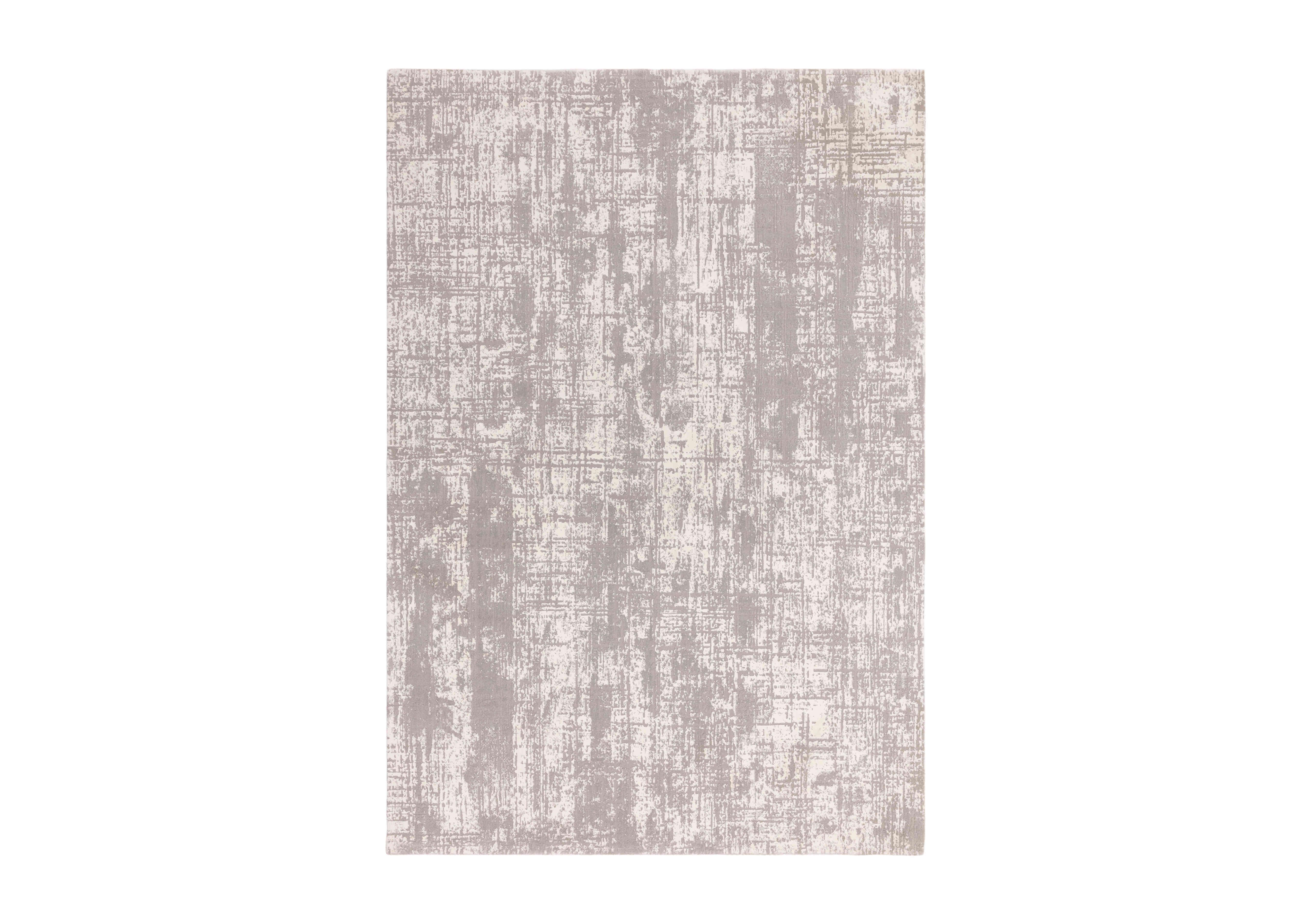 Kuza Abstract Rug in Grey on Furniture Village