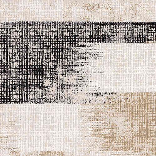 Kuza Lines Rug in Beige on Furniture Village