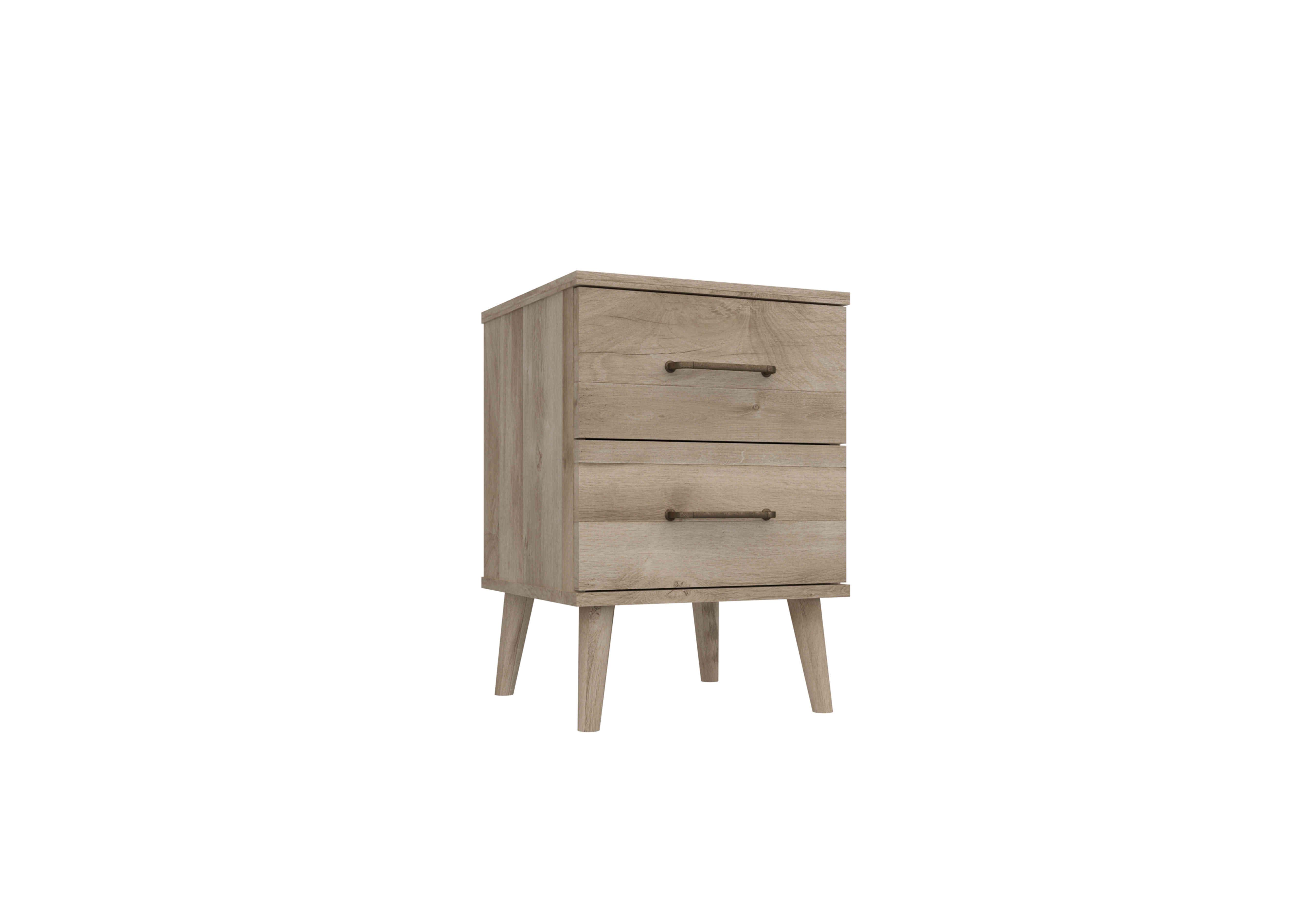 Finchley 2 Drawer Bedside Cabinet in Italian Natural Oak on Furniture Village