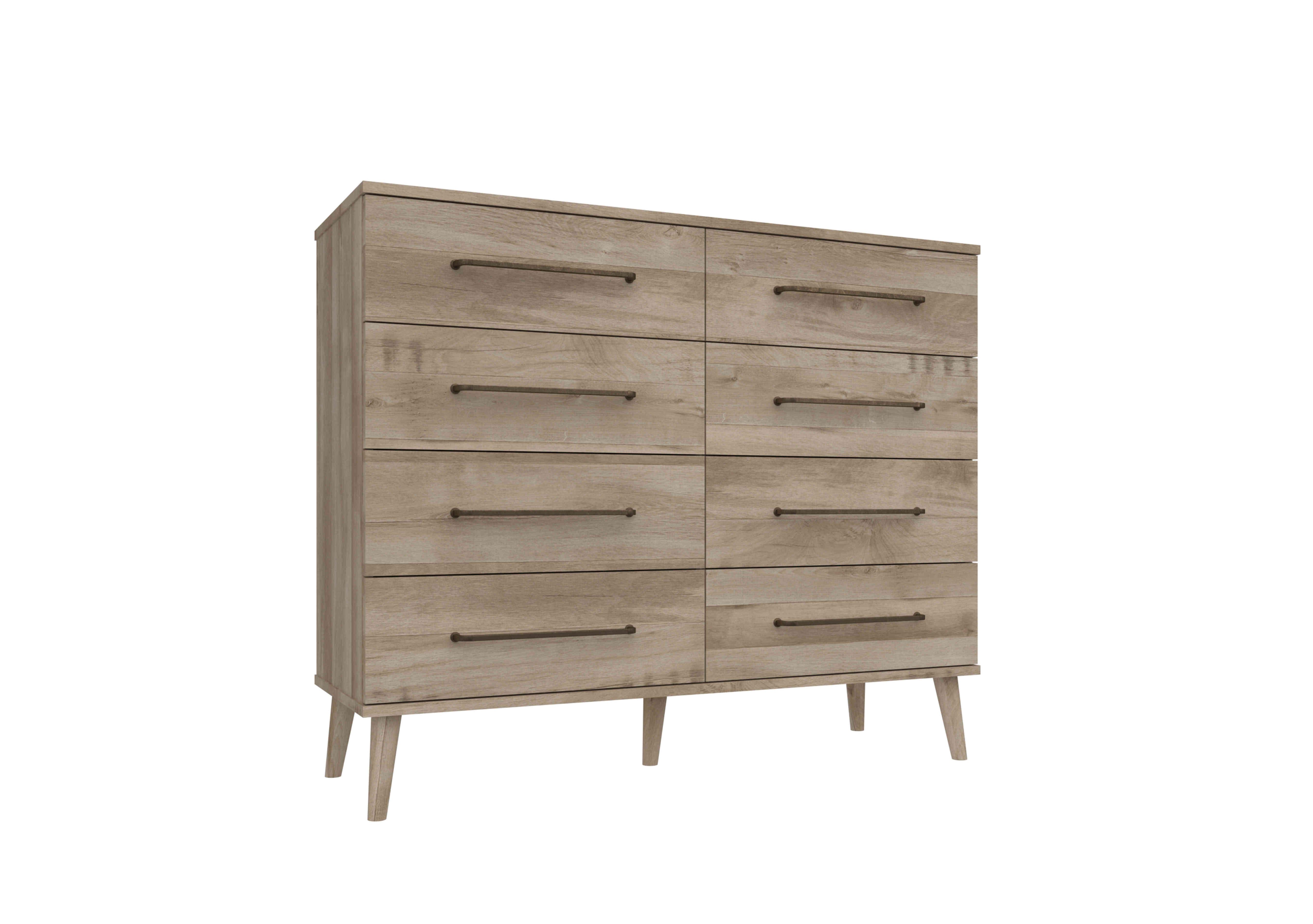 Finchley 8 Drawer Chest in Italian Natural Oak on Furniture Village