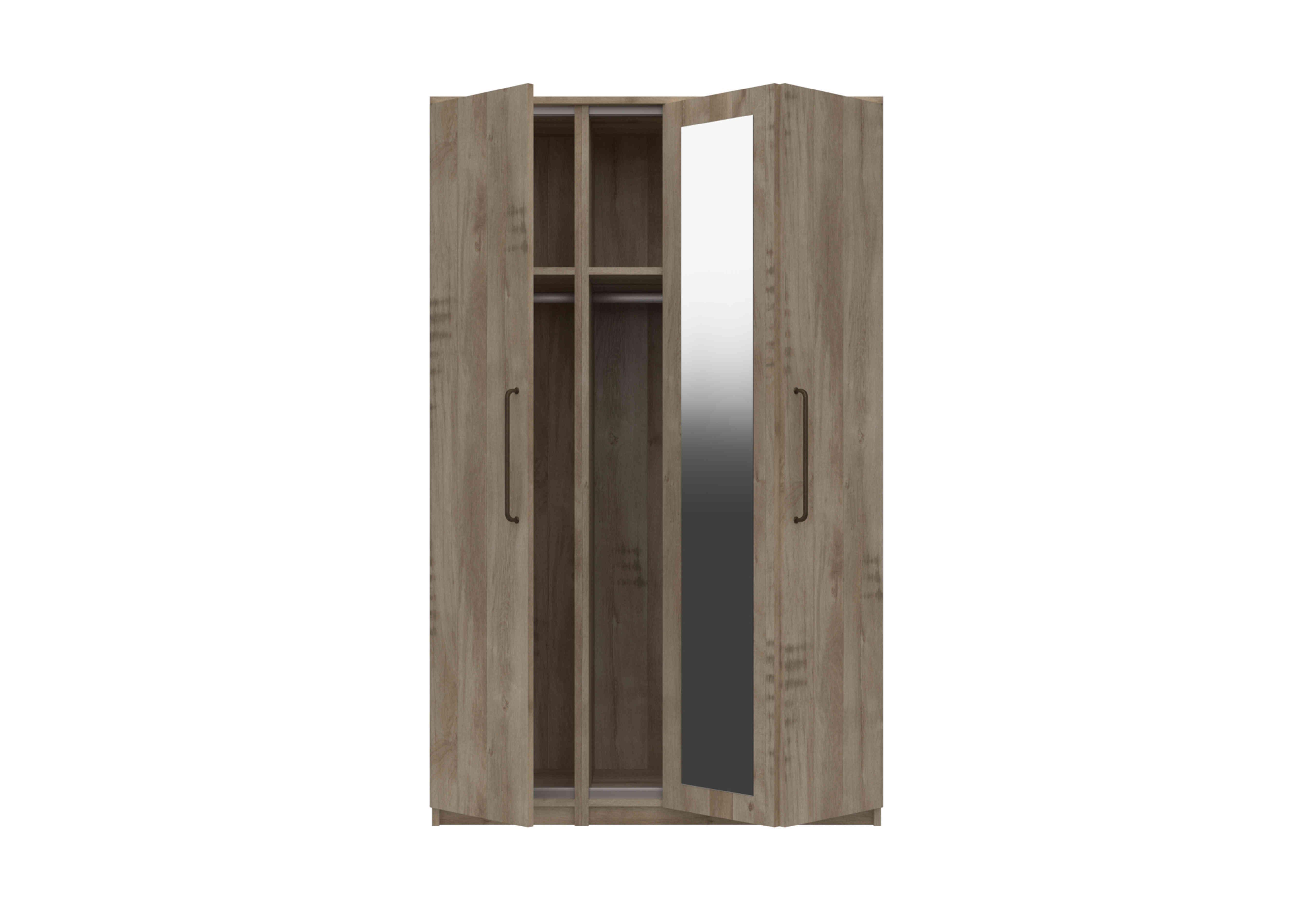 Finchley 3 Door Bifold Wardrobe in Italian Natural Oak on Furniture Village