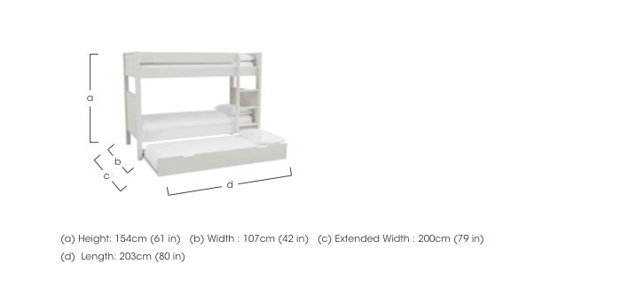 Chase Bunk Bed with Trundle in  on Furniture Village