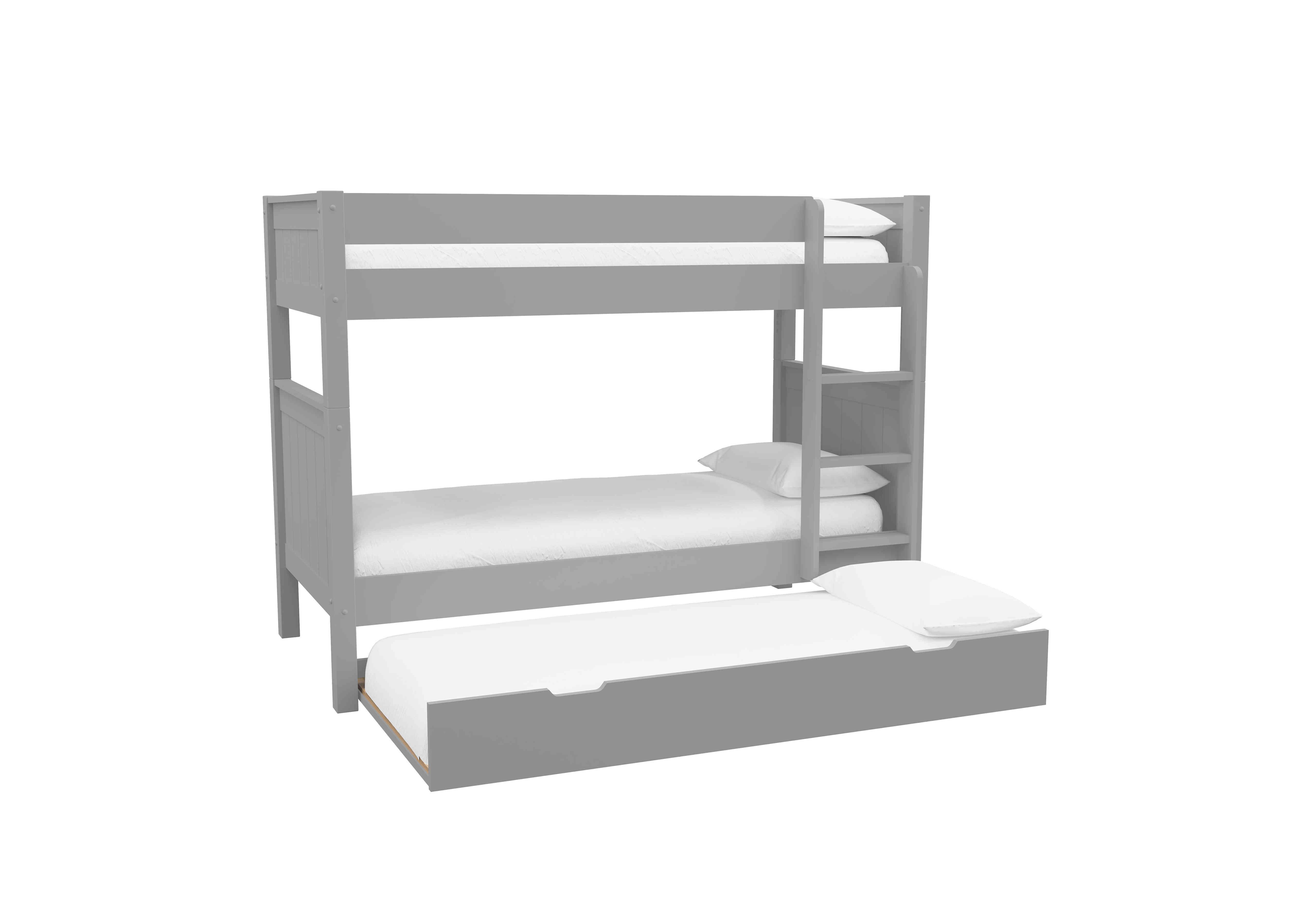Chase Bunk Bed with Trundle in Grey on Furniture Village