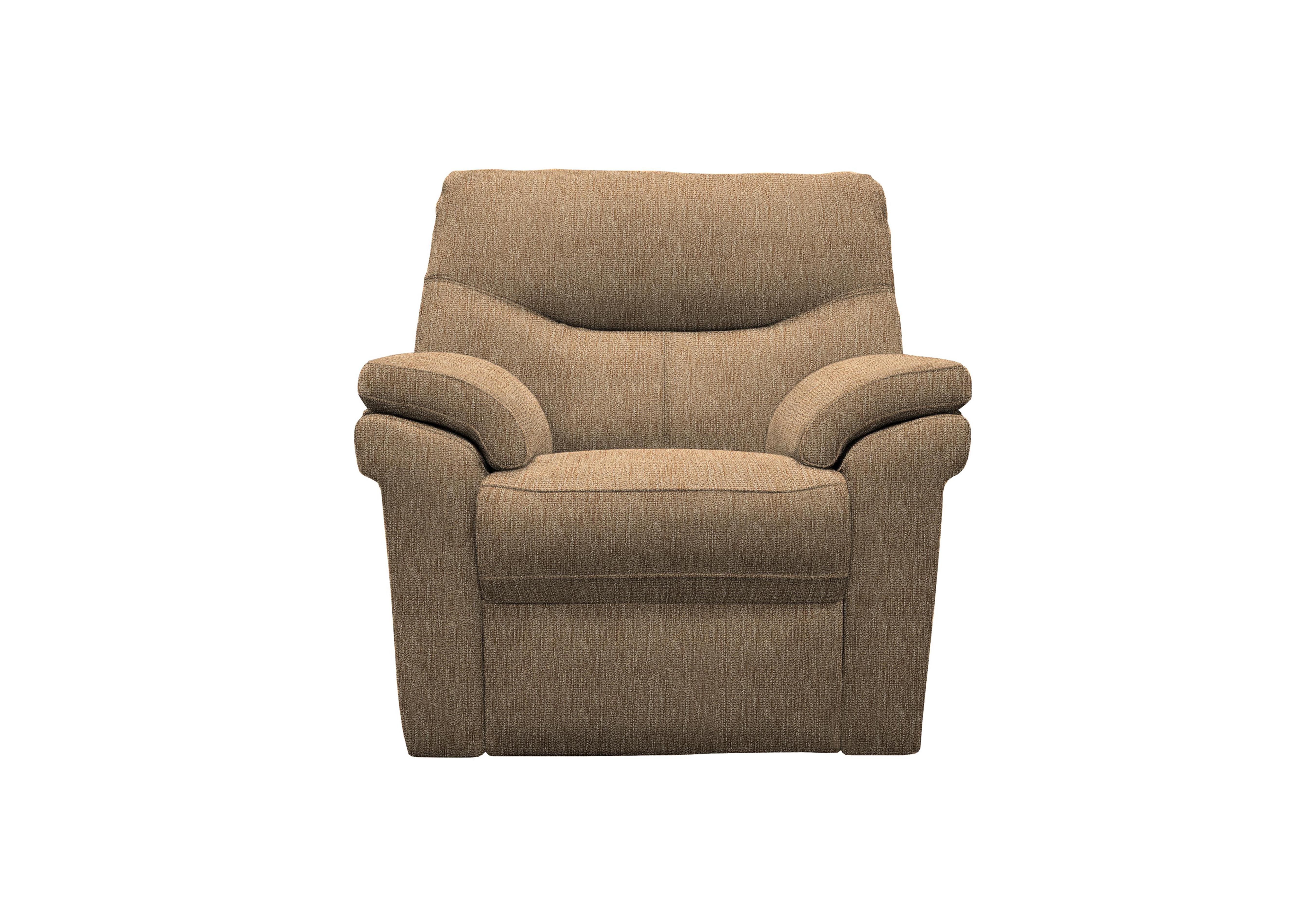 Seattle Fabric Power Recliner Armchair with Power Lumbar in A070 Boucle Cocoa on Furniture Village