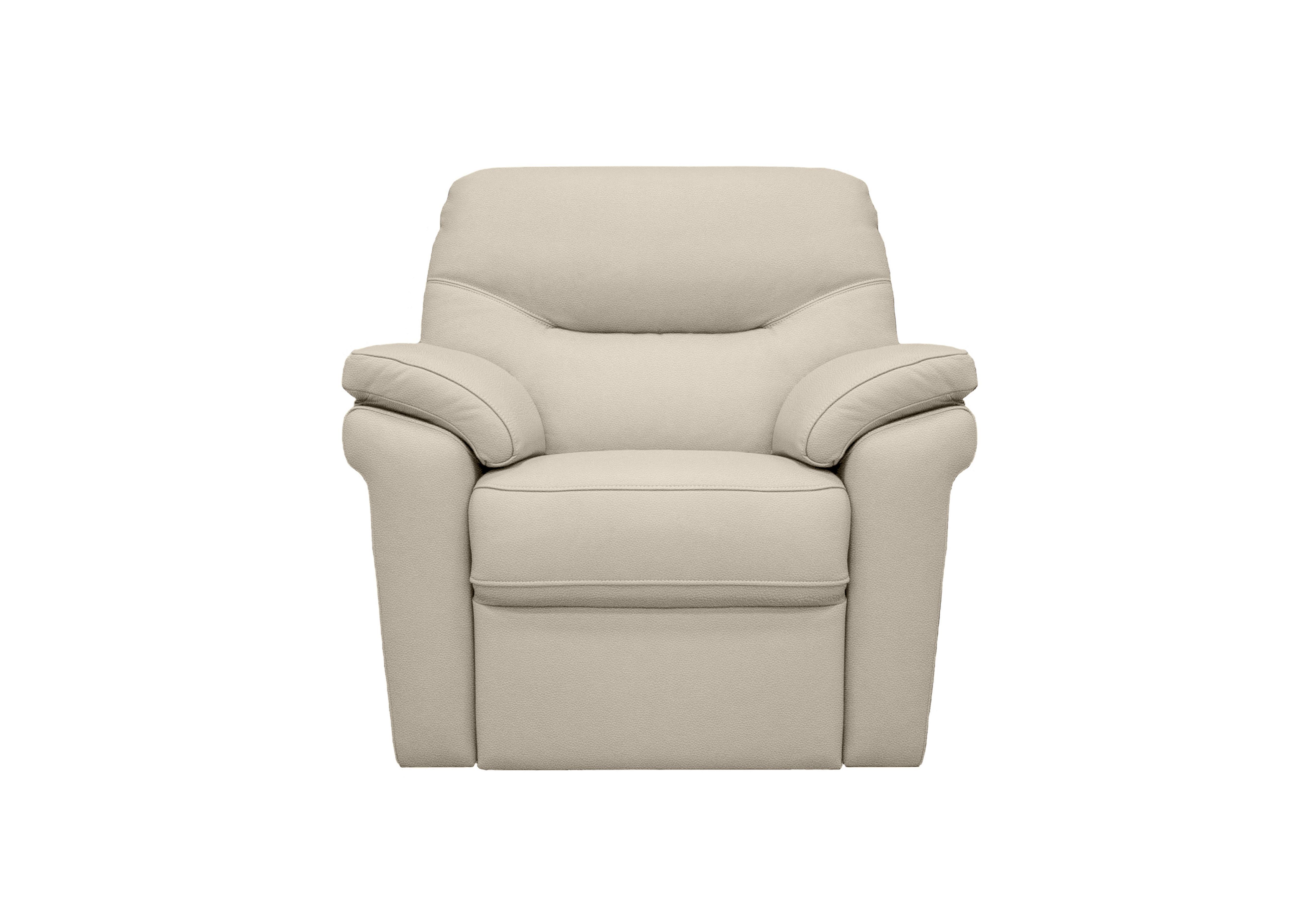 Seattle Leather Power Recliner Armchair with Power Lumbar in H007 Durham Dove on Furniture Village