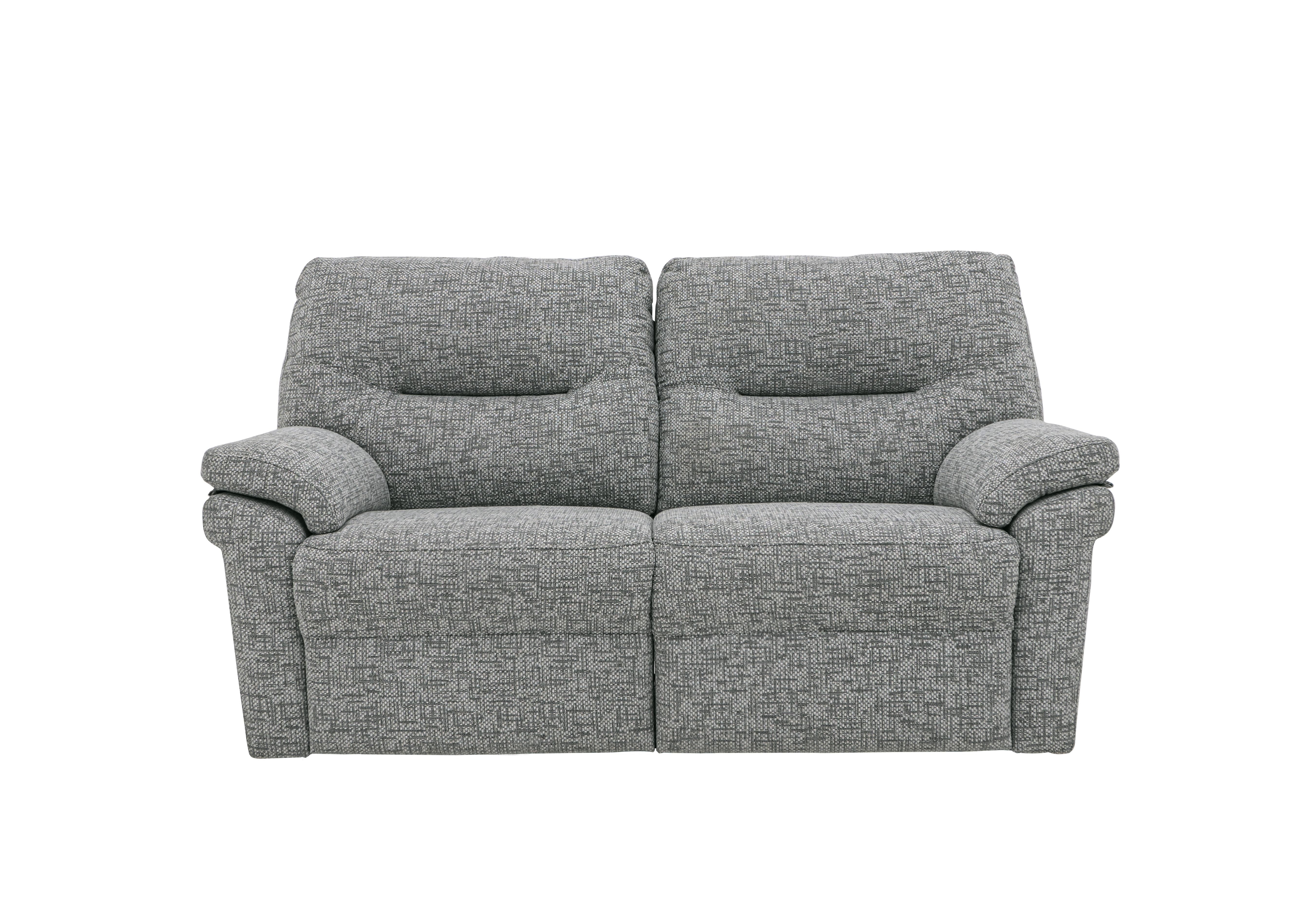 Seattle 2 Seater Fabric Power Recliner Sofa with Power Lumbar in B030 Remco Light Grey on Furniture Village