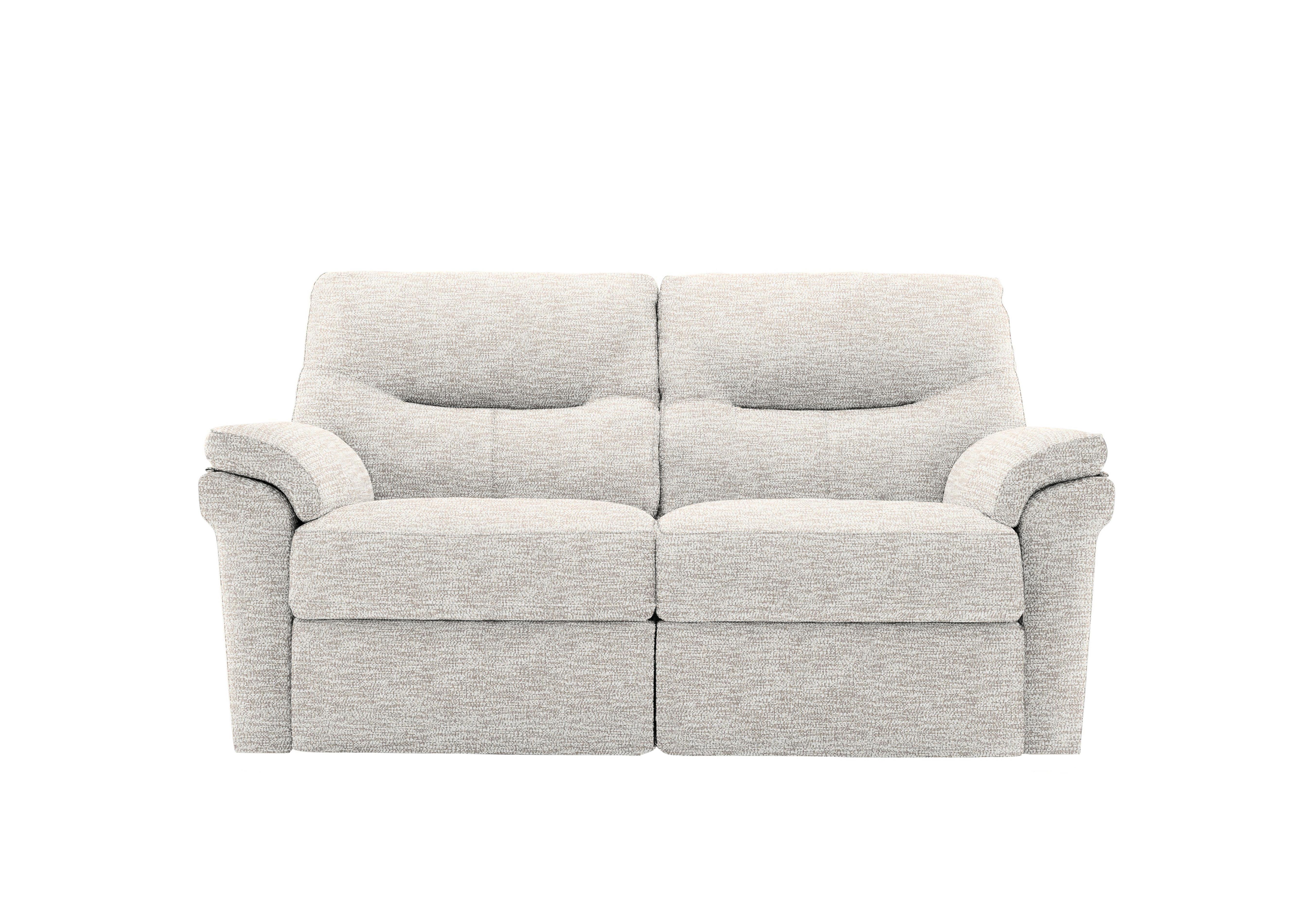 Seattle 2 Seater Fabric Power Recliner Sofa with Power Lumbar in C931 Rush Cream on Furniture Village