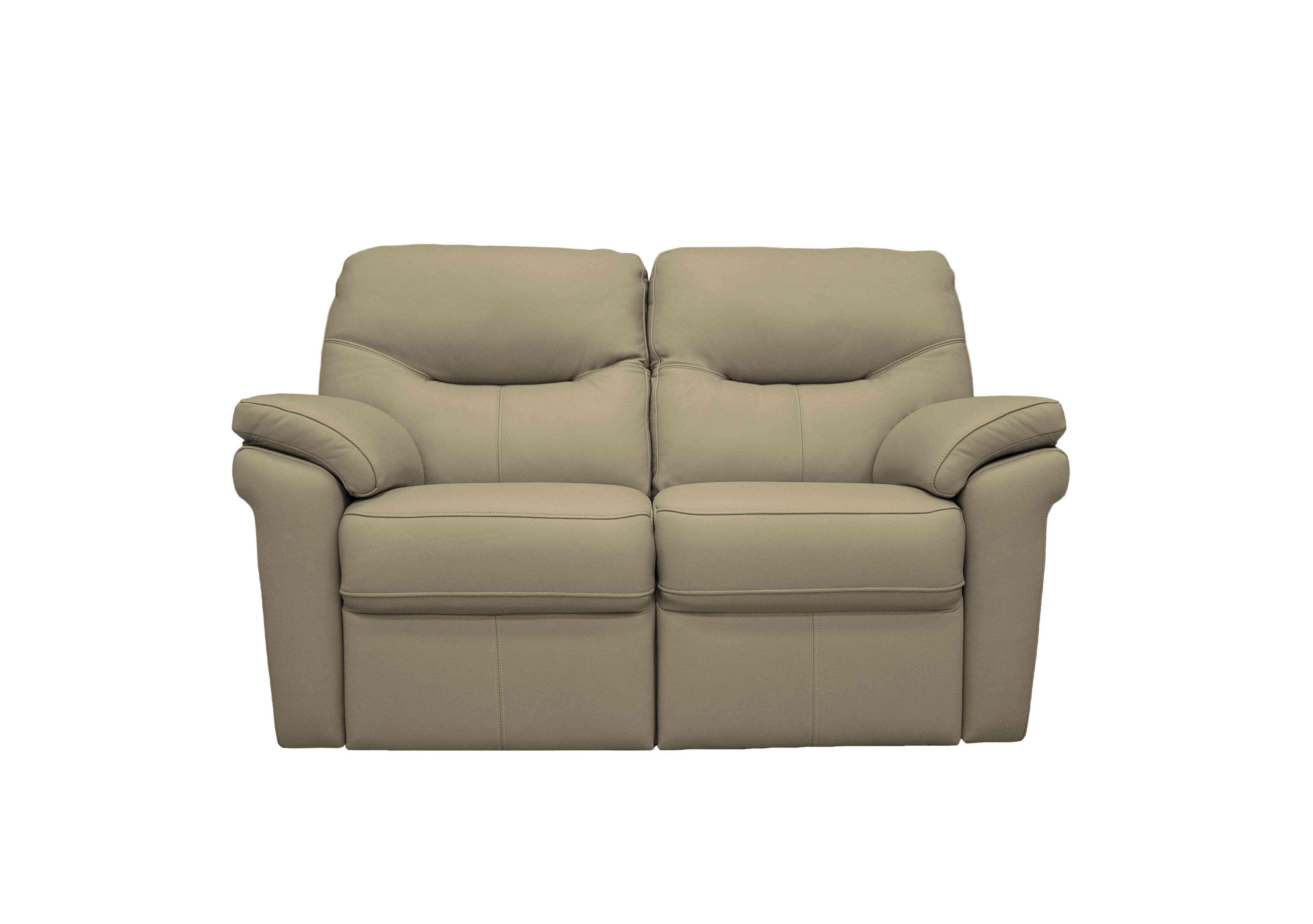 Seattle 2 Seater Leather Power Recliner Sofa with Power Lumbar in L846 Cambridge Taupe on Furniture Village
