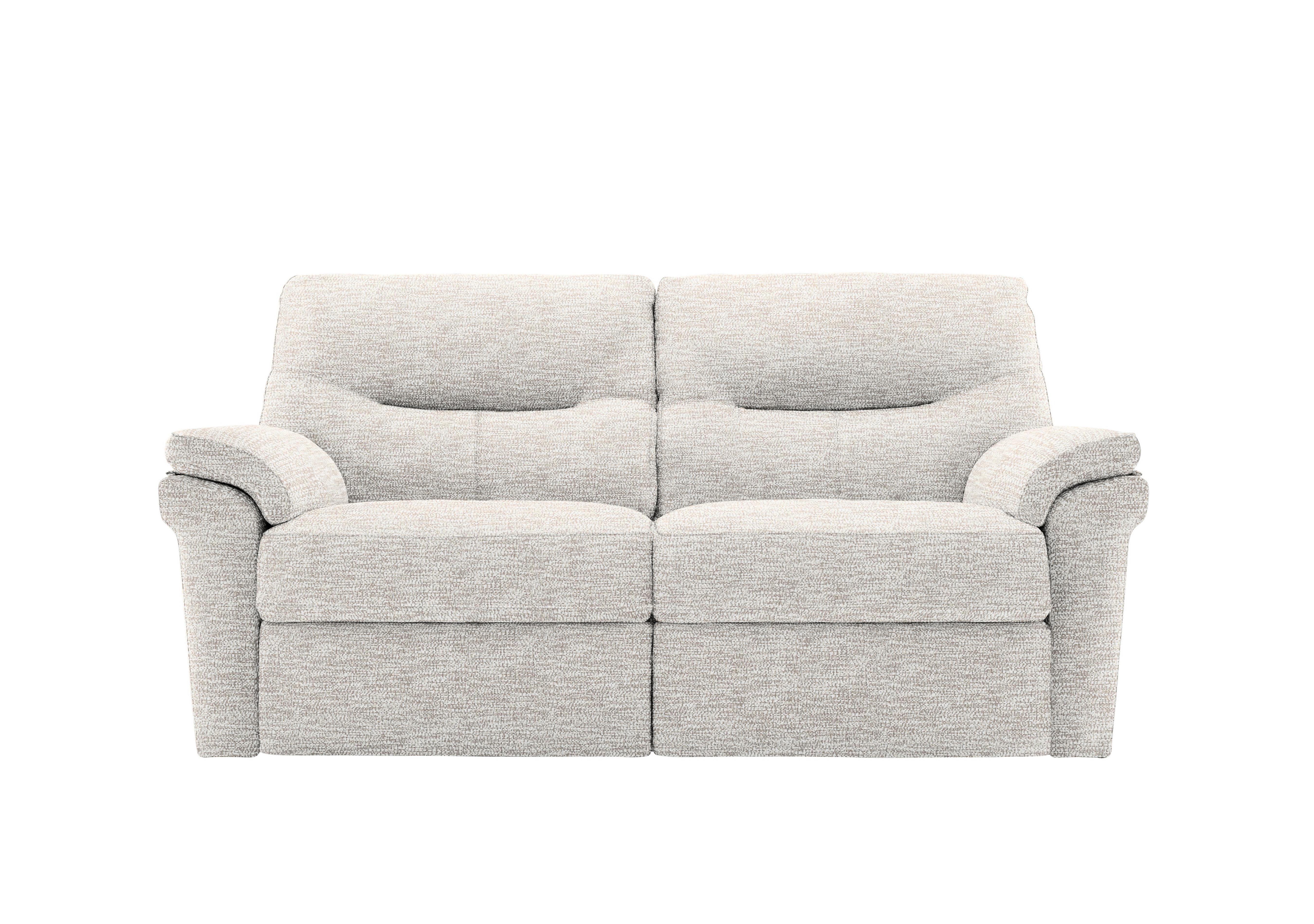 Seattle 2.5 Seater Fabric Power Recliner Sofa with Power Lumbar in C931 Rush Cream on Furniture Village