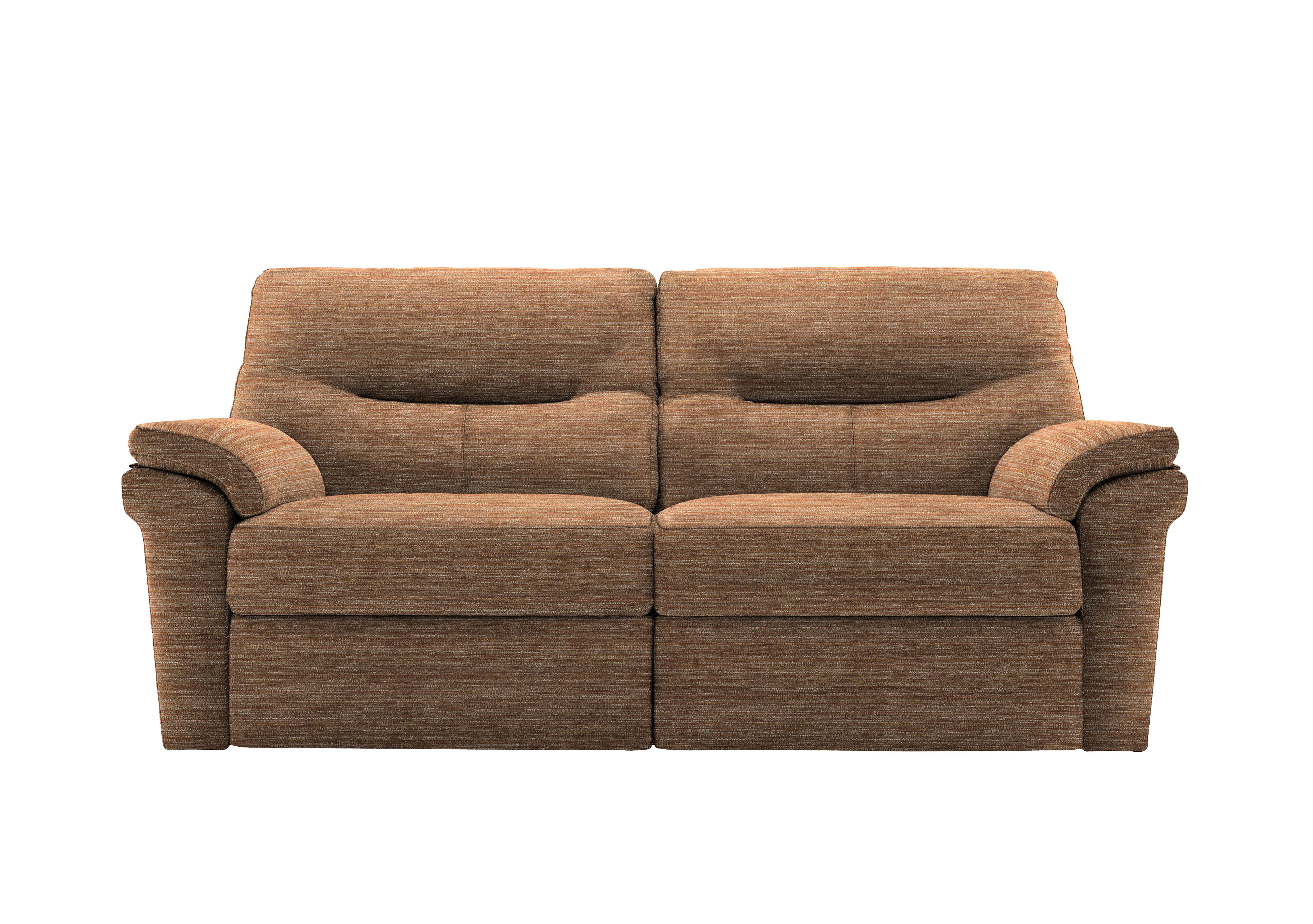 Seattle 3 Seater Fabric Power Recliner Sofa with Power Lumbar in B908 Victoria Ginger on Furniture Village