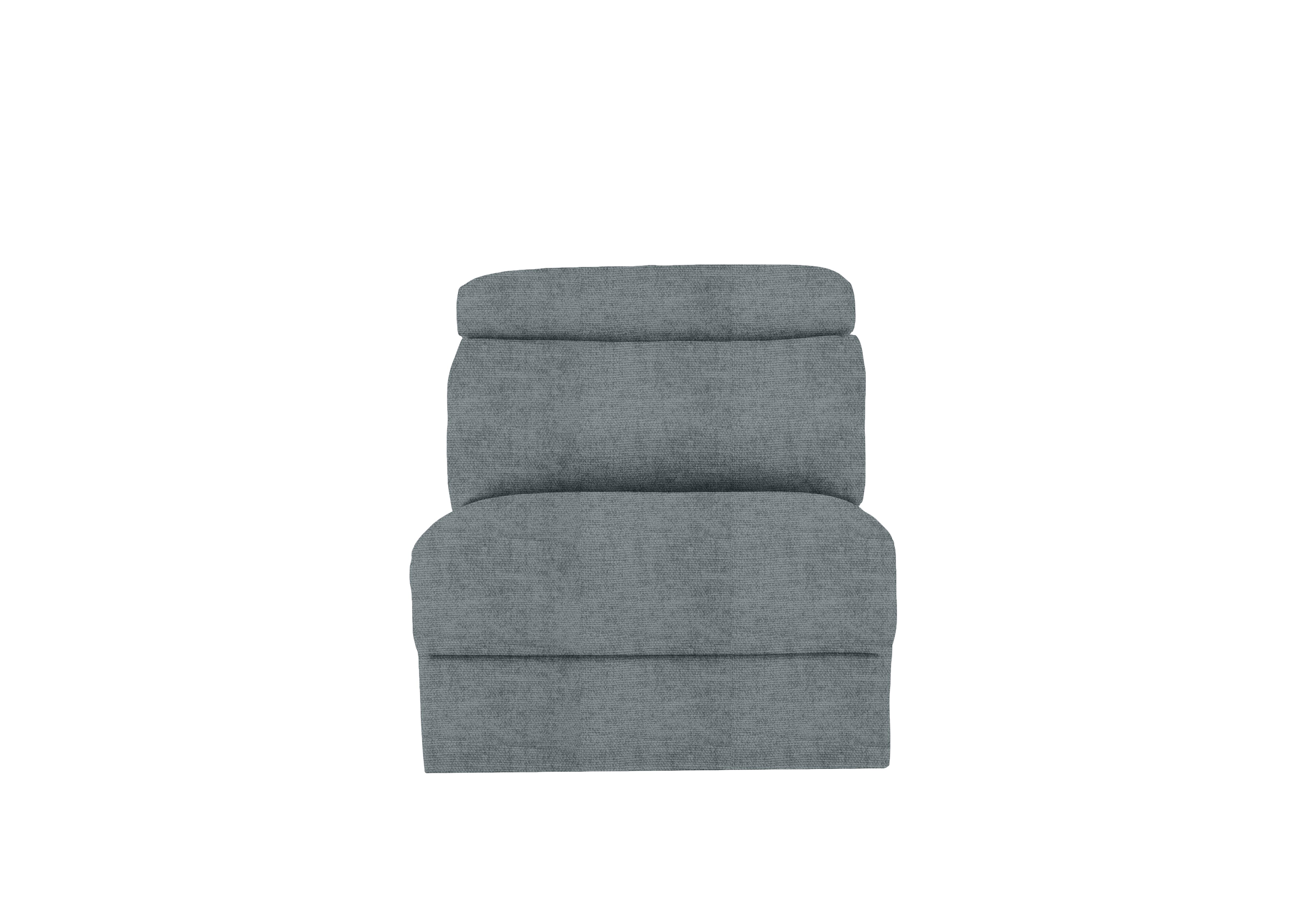 Davide Fabric Armless Unit in Baobab Grigio 546 on Furniture Village