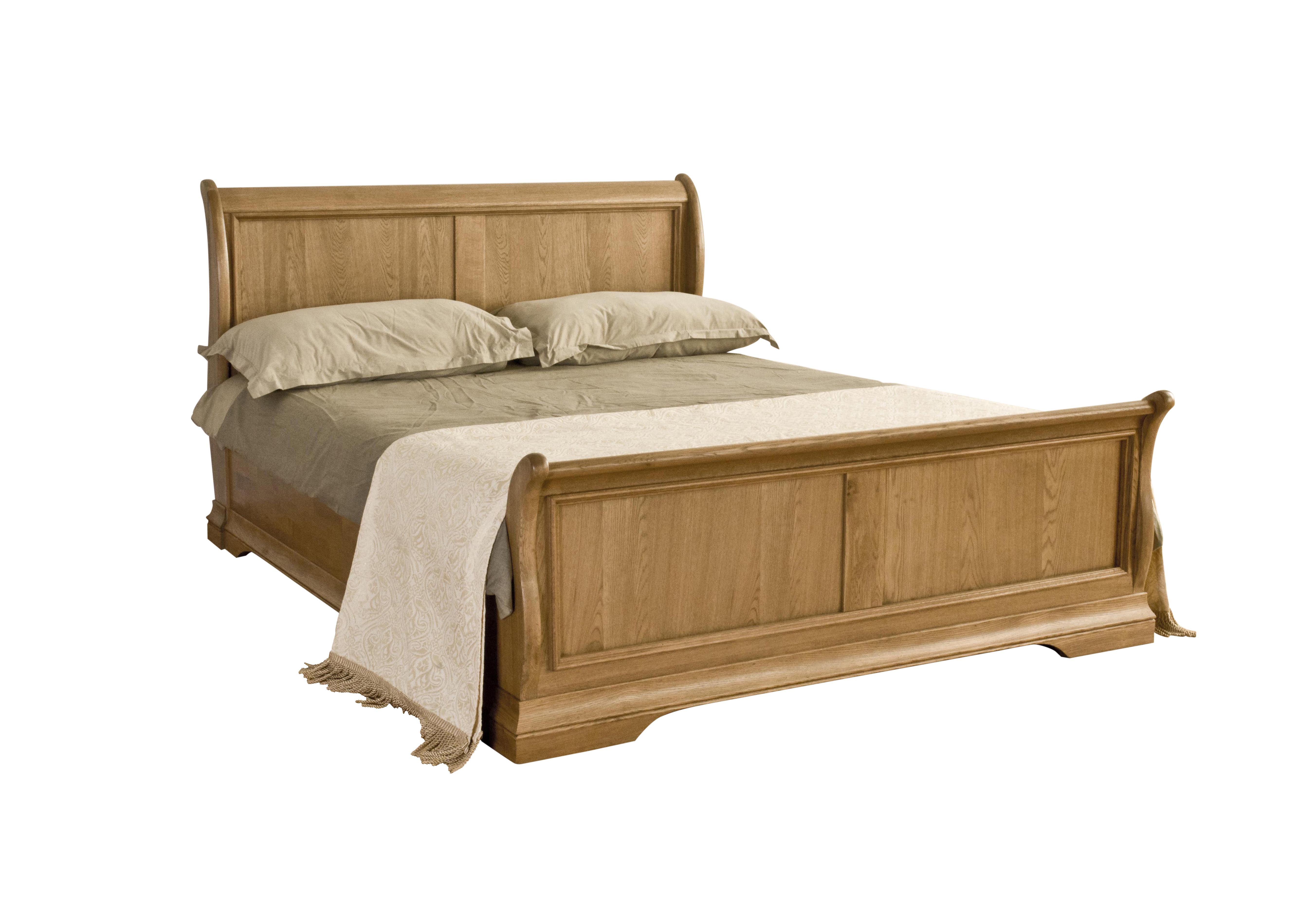 Versailles High Foot End Sleigh Bed Frame in  on Furniture Village