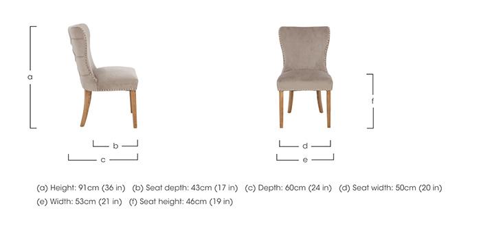 Chennai Luxe Dining Chair in  on Furniture Village